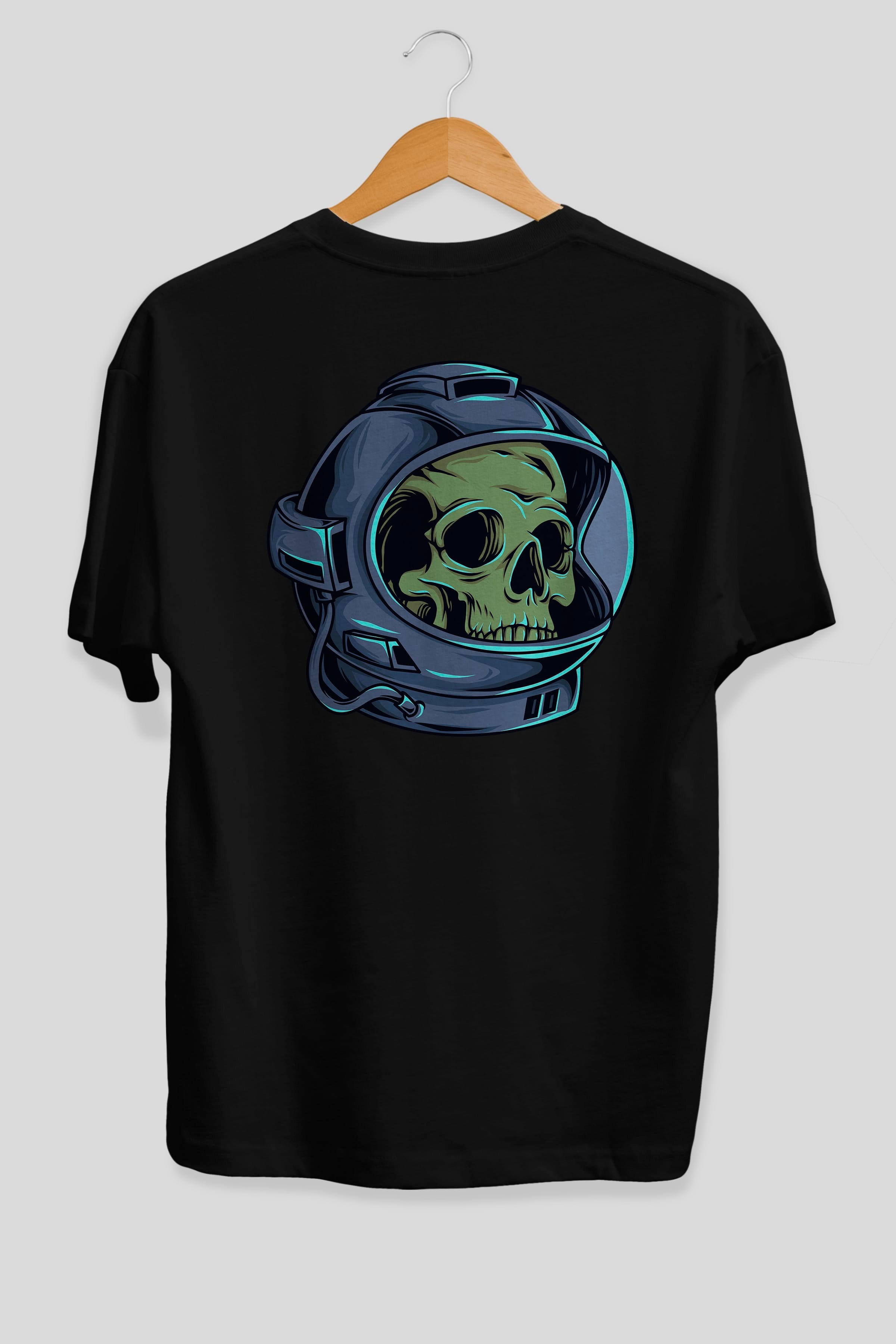 Astroskull Arka Baskılı Oversize t-shirt Erkek Kadın Unisex