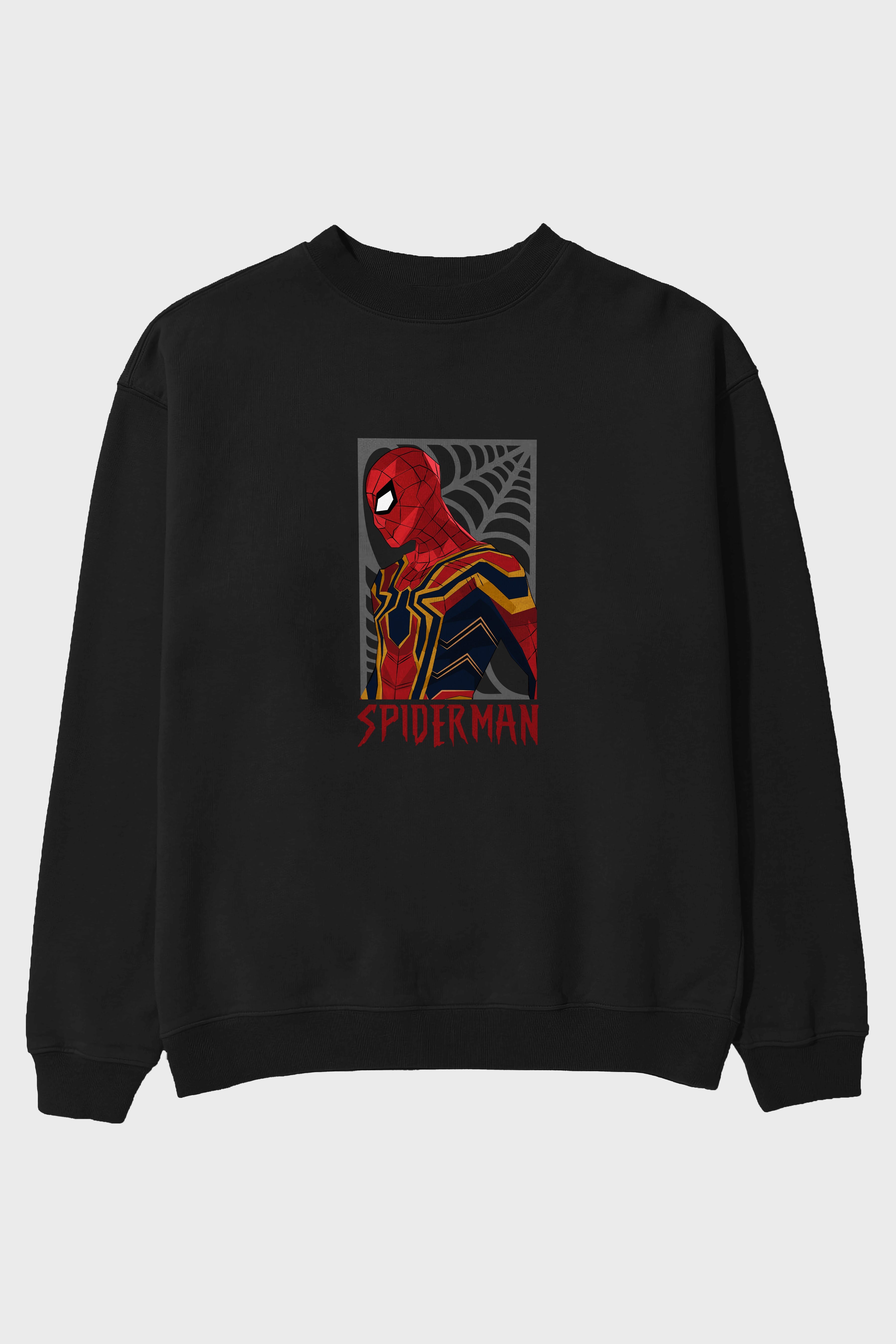 Spiderman (8) Ön Baskılı Oversize Sweatshirt Erkek Kadın Unisex