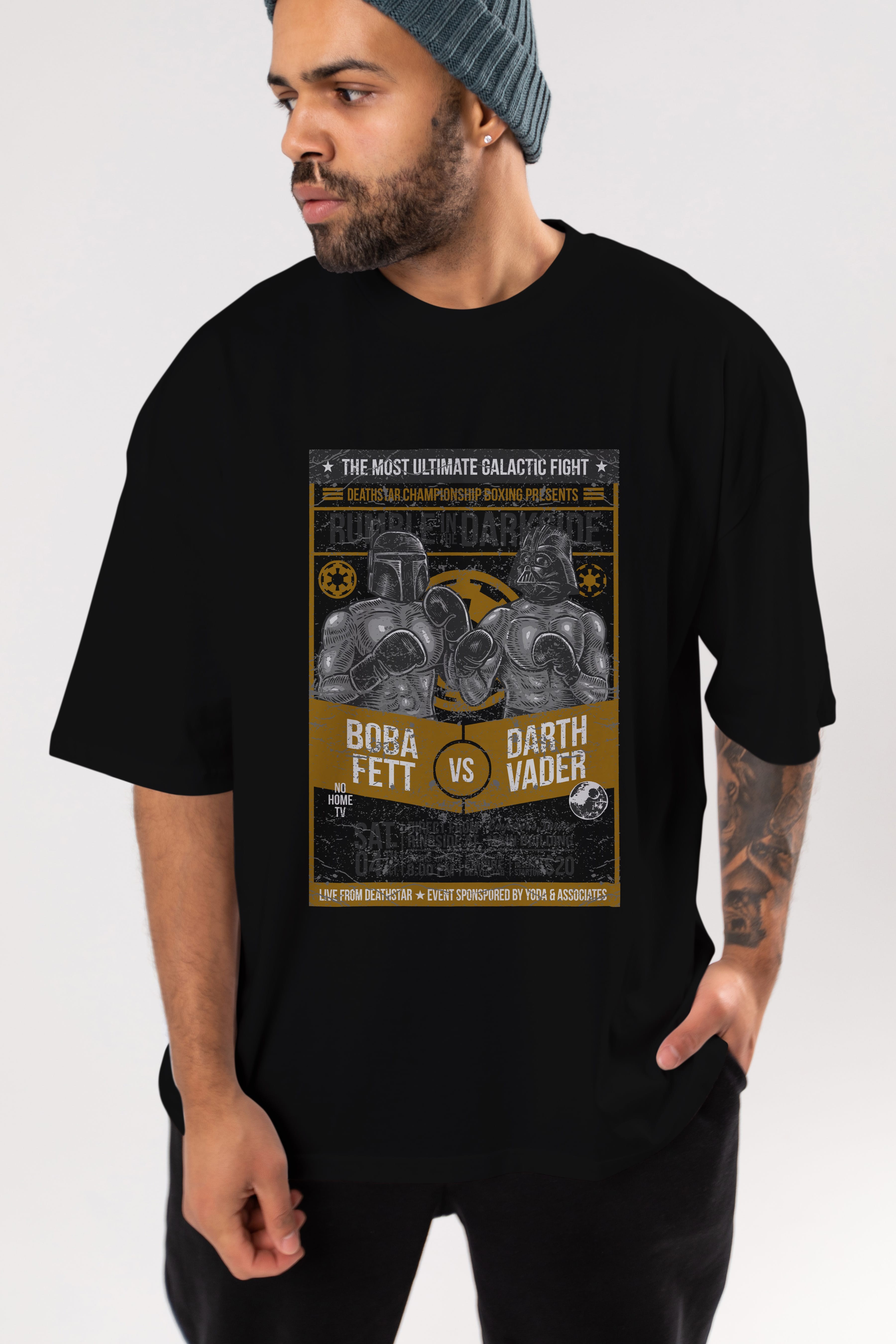 Rumble In The Darkside Ön Baskılı Oversize t-shirt Erkek Kadın Unisex %100 Pamuk tişort