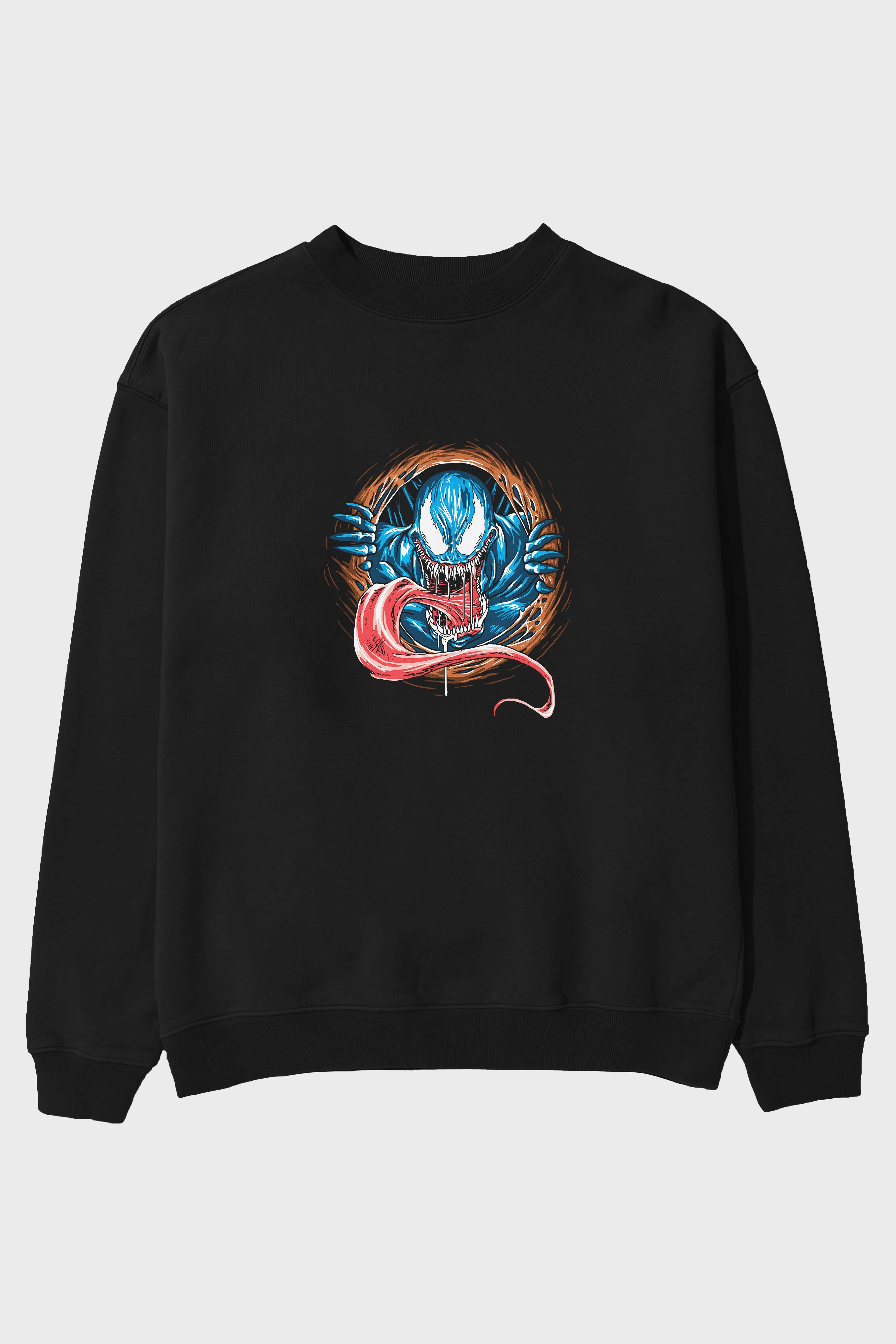 Venom (7) Ön Baskılı Oversize Sweatshirt Erkek Kadın Unisex