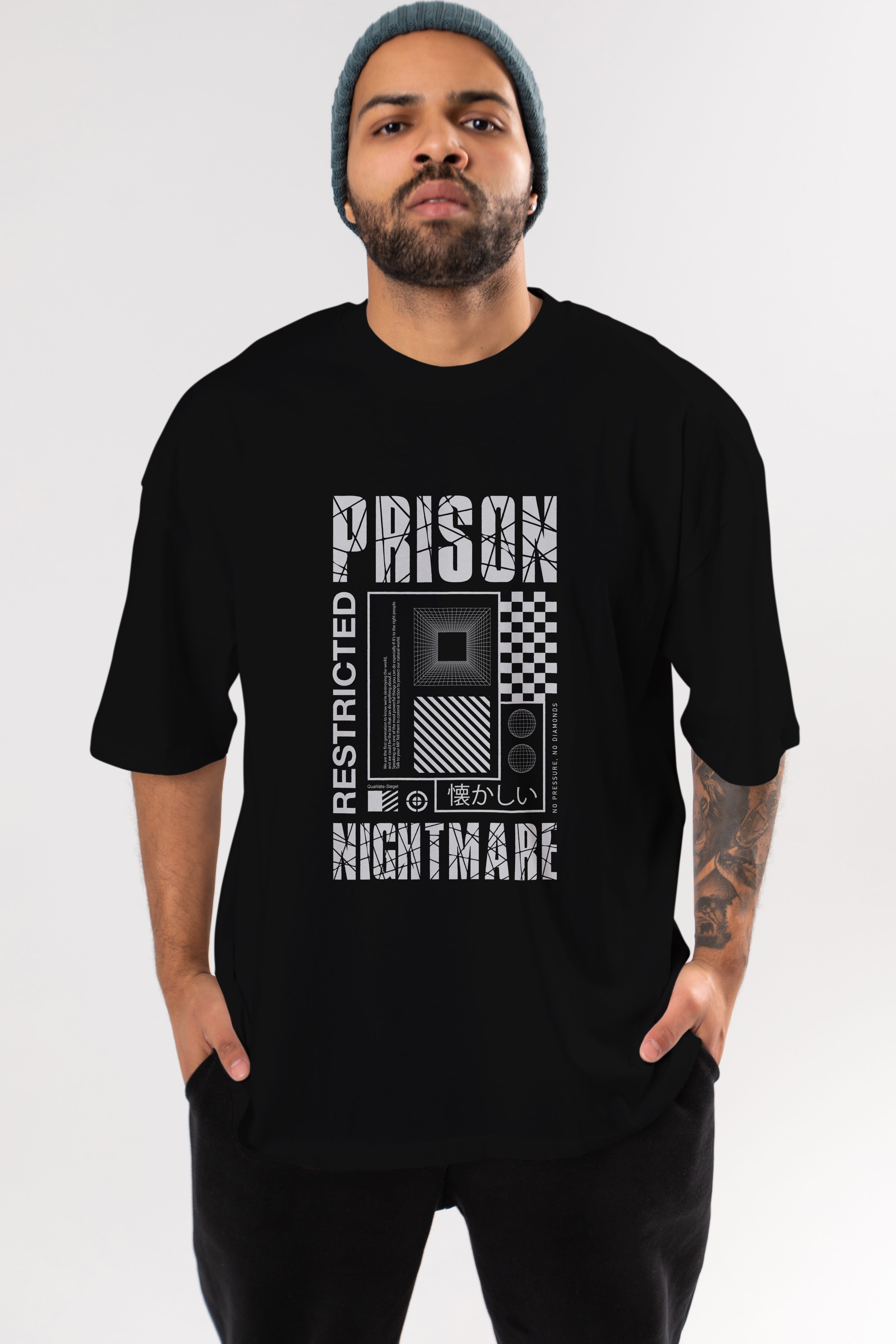 Prison Nightmare Ön Baskılı Oversize t-shirt Erkek Kadın Unisex