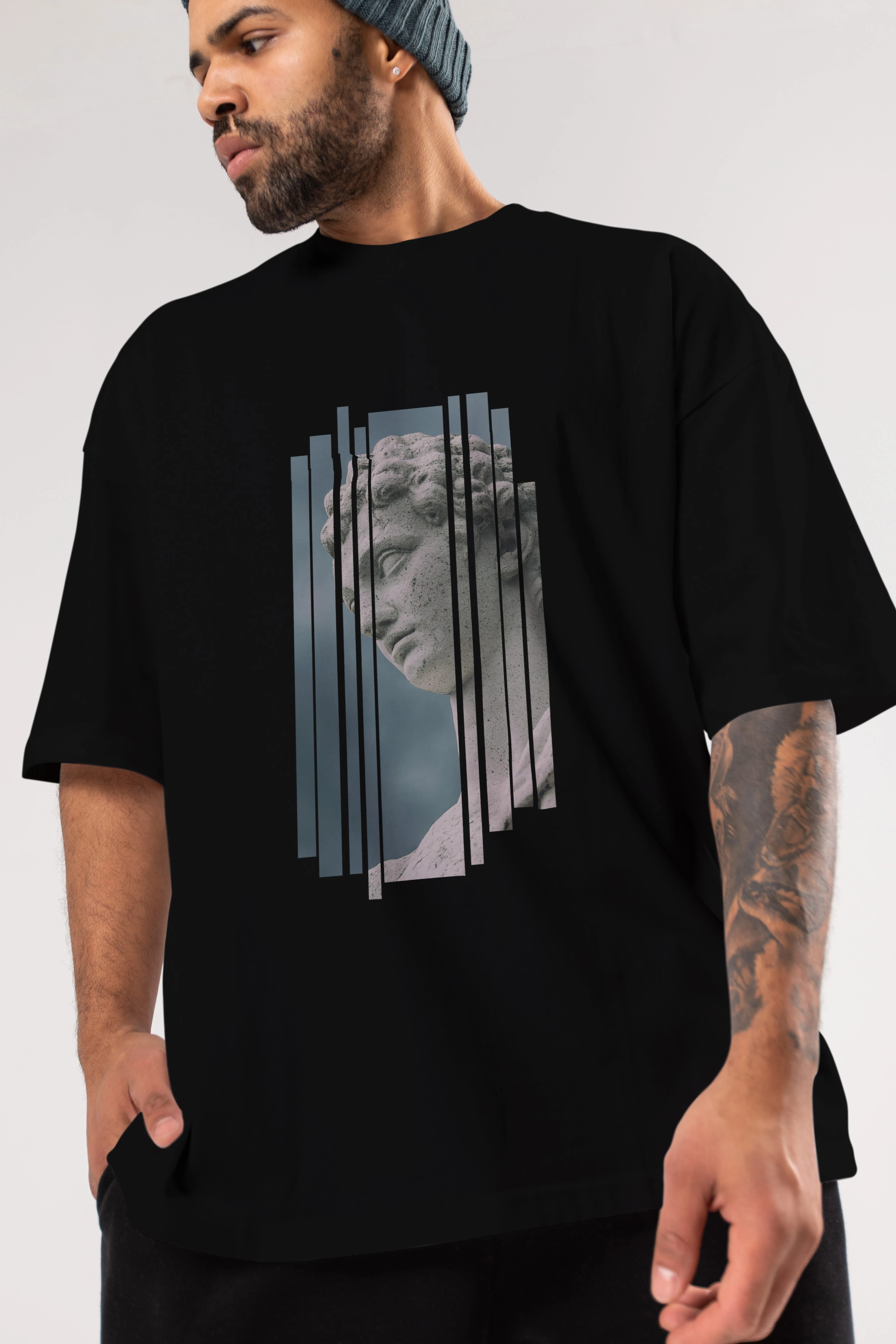 Aesthetic Sculpture Art Ön Baskılı Oversize t-shirt Erkek Kadın Unisex