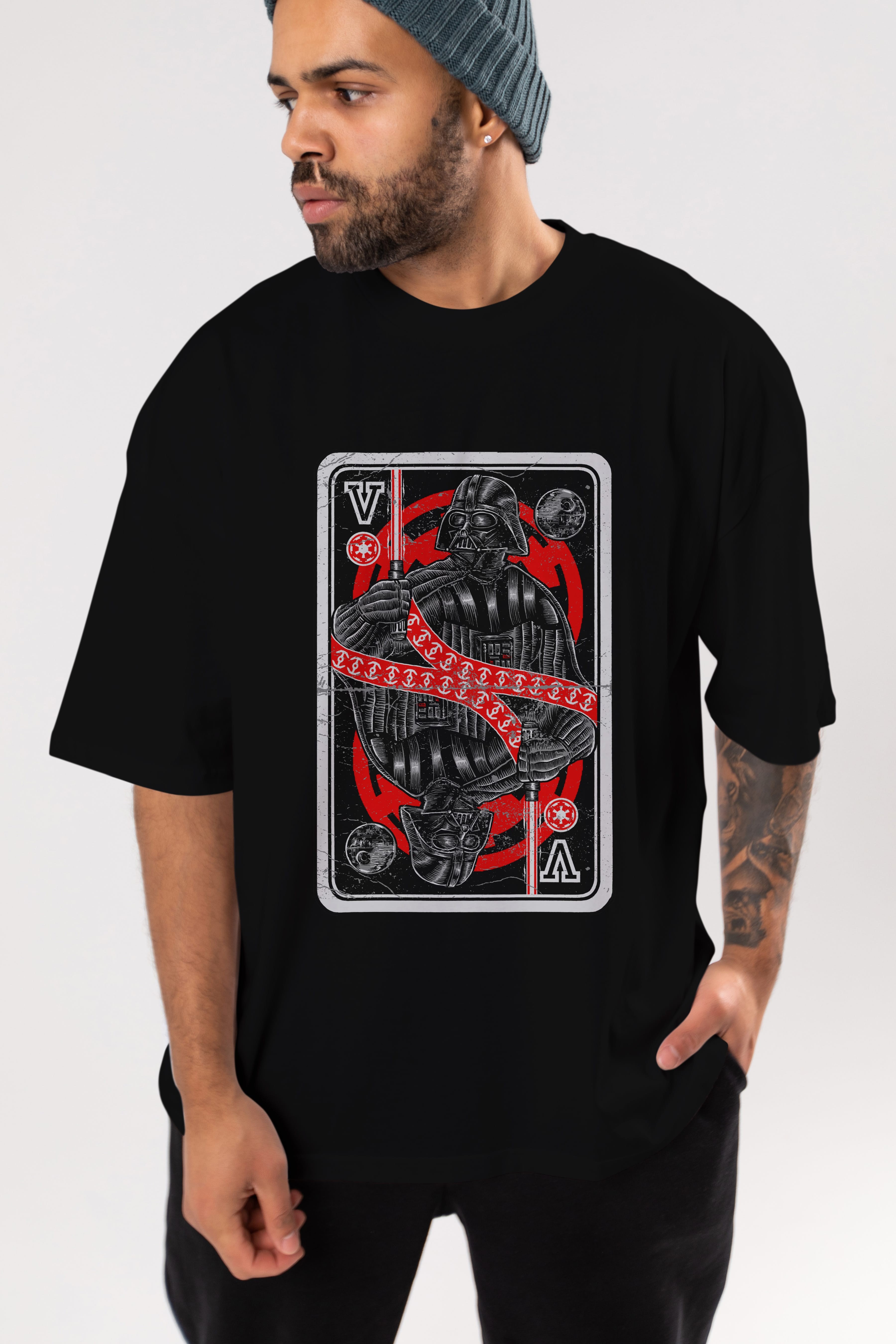 King Of The Darkside Ön Baskılı Oversize t-shirt Erkek Kadın Unisex %100 Pamuk tişort