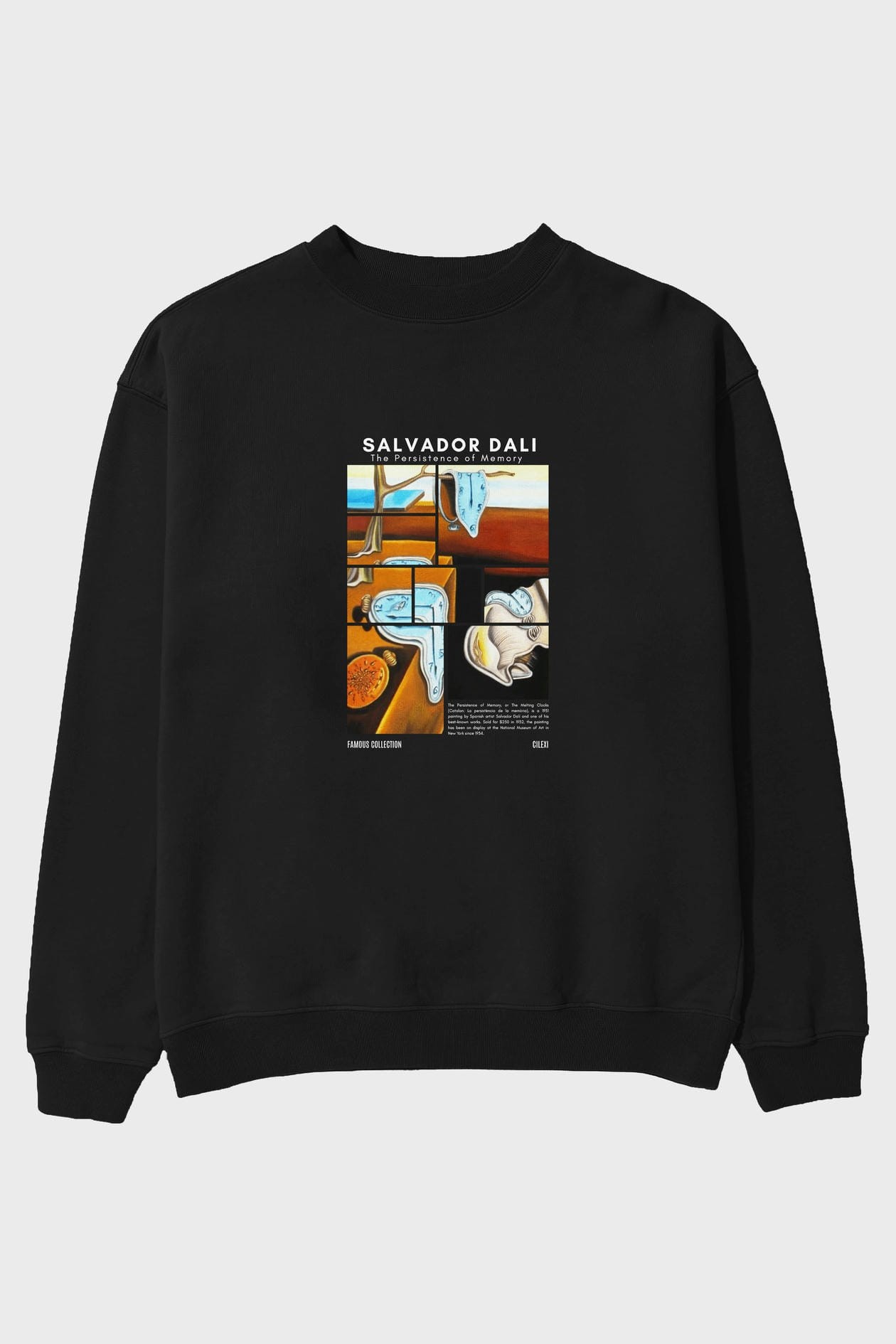 Salvador Dali ön Baskılı Oversize Sweatshirt Erkek Kadın Unisex
