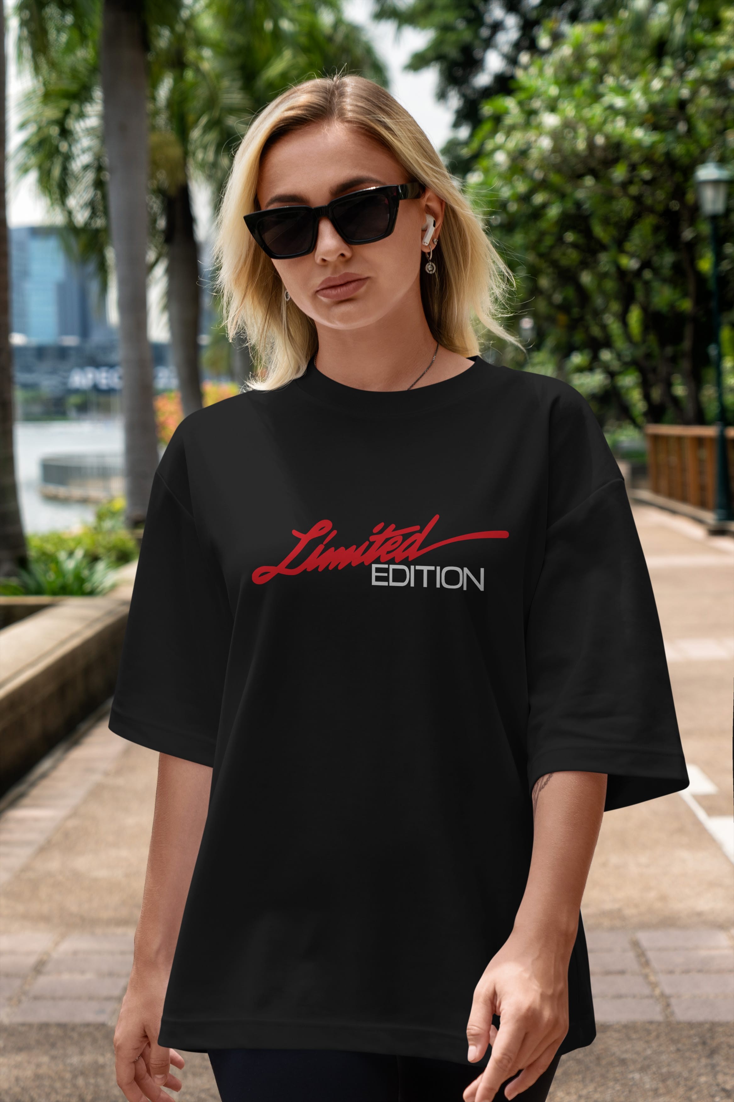 Limited Edition Ön Baskılı Oversize t-shirt %100 pamuk Erkek Kadın Unisex