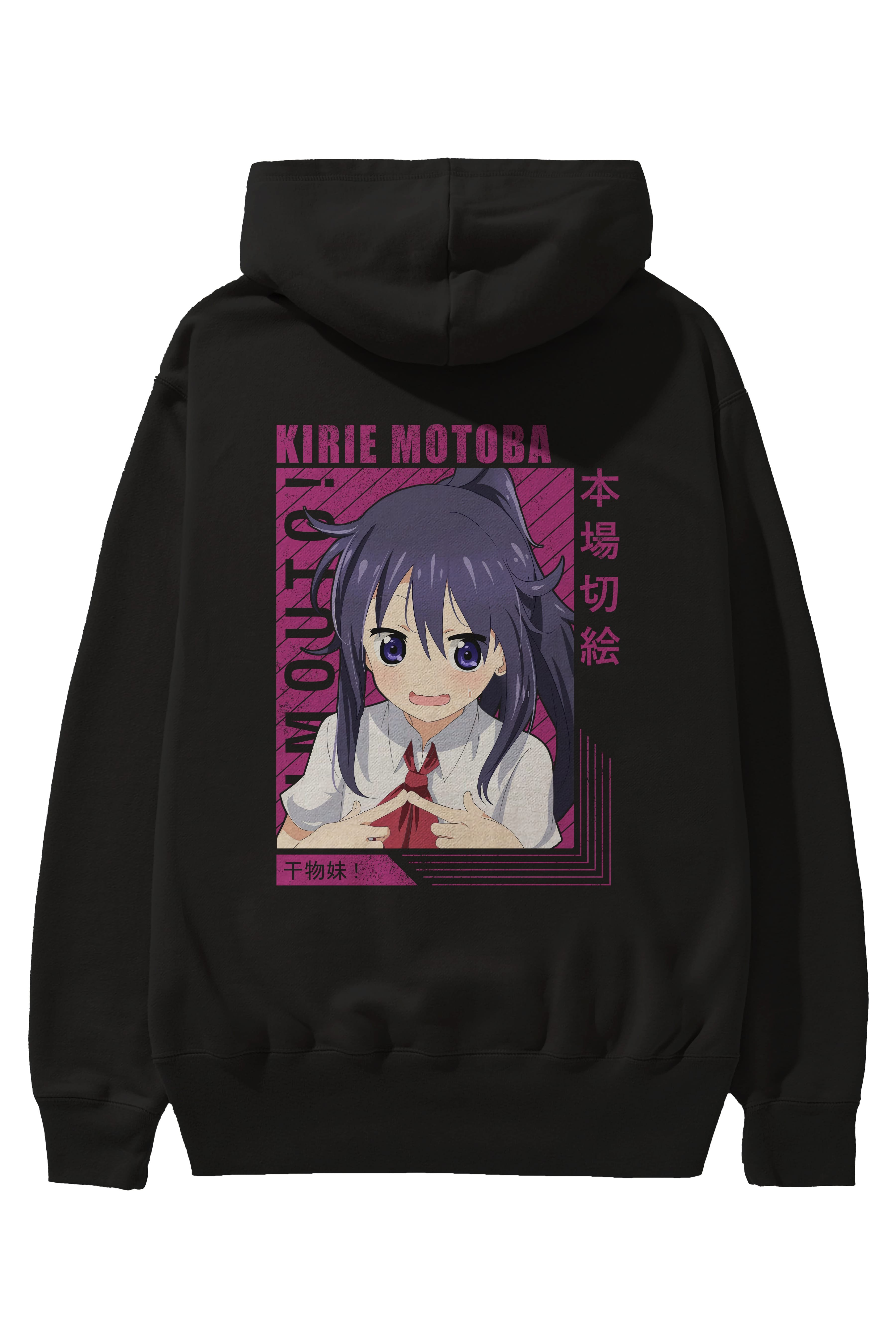 Kirie Motoba 4 Anime Arka Baskılı Hoodie Oversize Kapüşonlu Sweatshirt Erkek Kadın Unisex