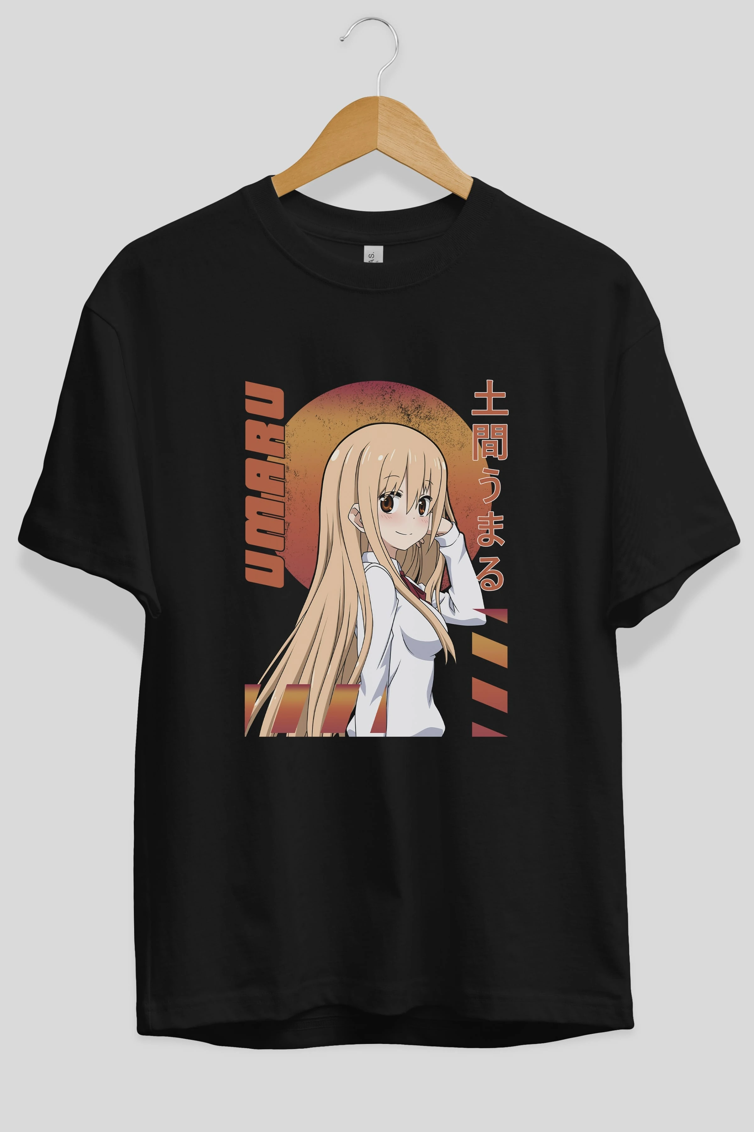 Umaru Doma 5 Anime Ön Baskılı Oversize t-shirt %100 pamuk Erkek Kadın Unisex