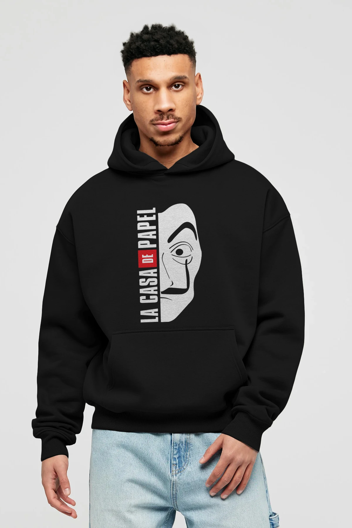 La Casa De Papel (3) Ön Baskılı Hoodie Oversize Kapüşonlu Sweatshirt Erkek Kadın Unisex