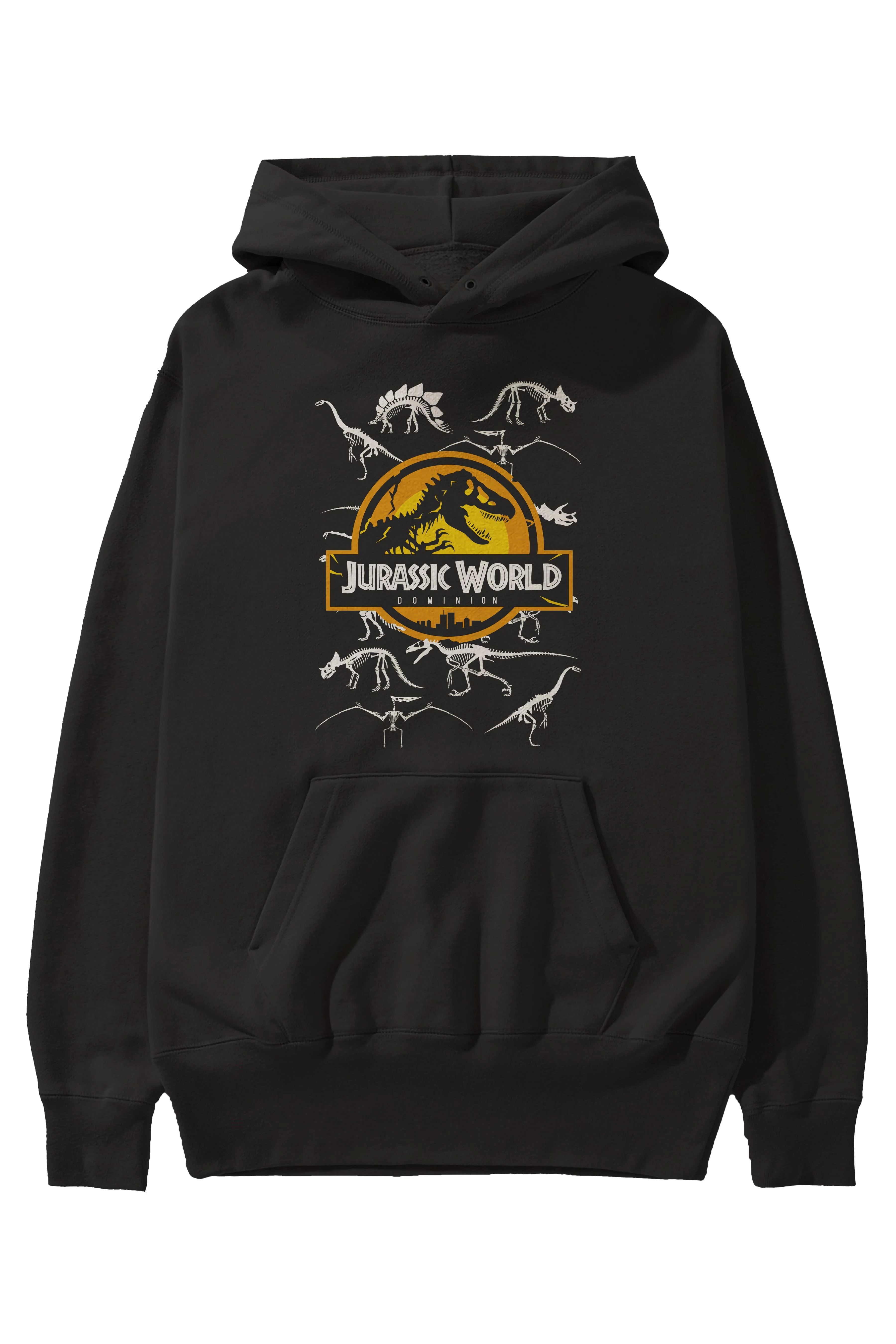 Jurassic Park (5) Ön Baskılı Hoodie Oversize Kapüşonlu Sweatshirt Erkek Kadın Unisex