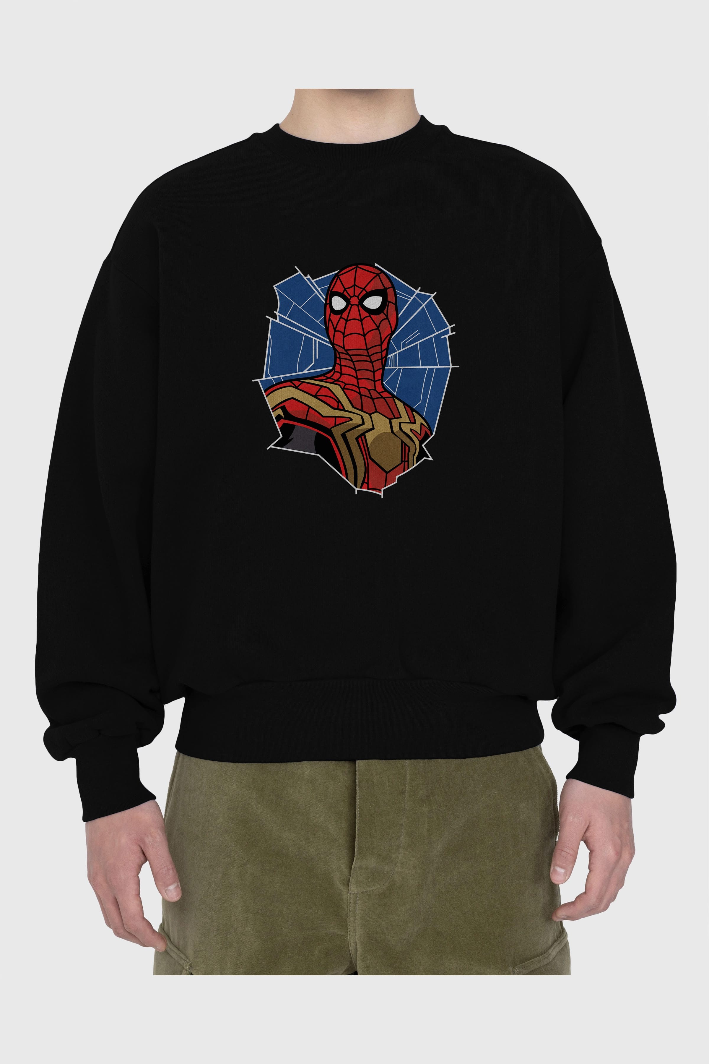 Spiderman (29) Ön Baskılı Oversize Sweatshirt Erkek Kadın Unisex