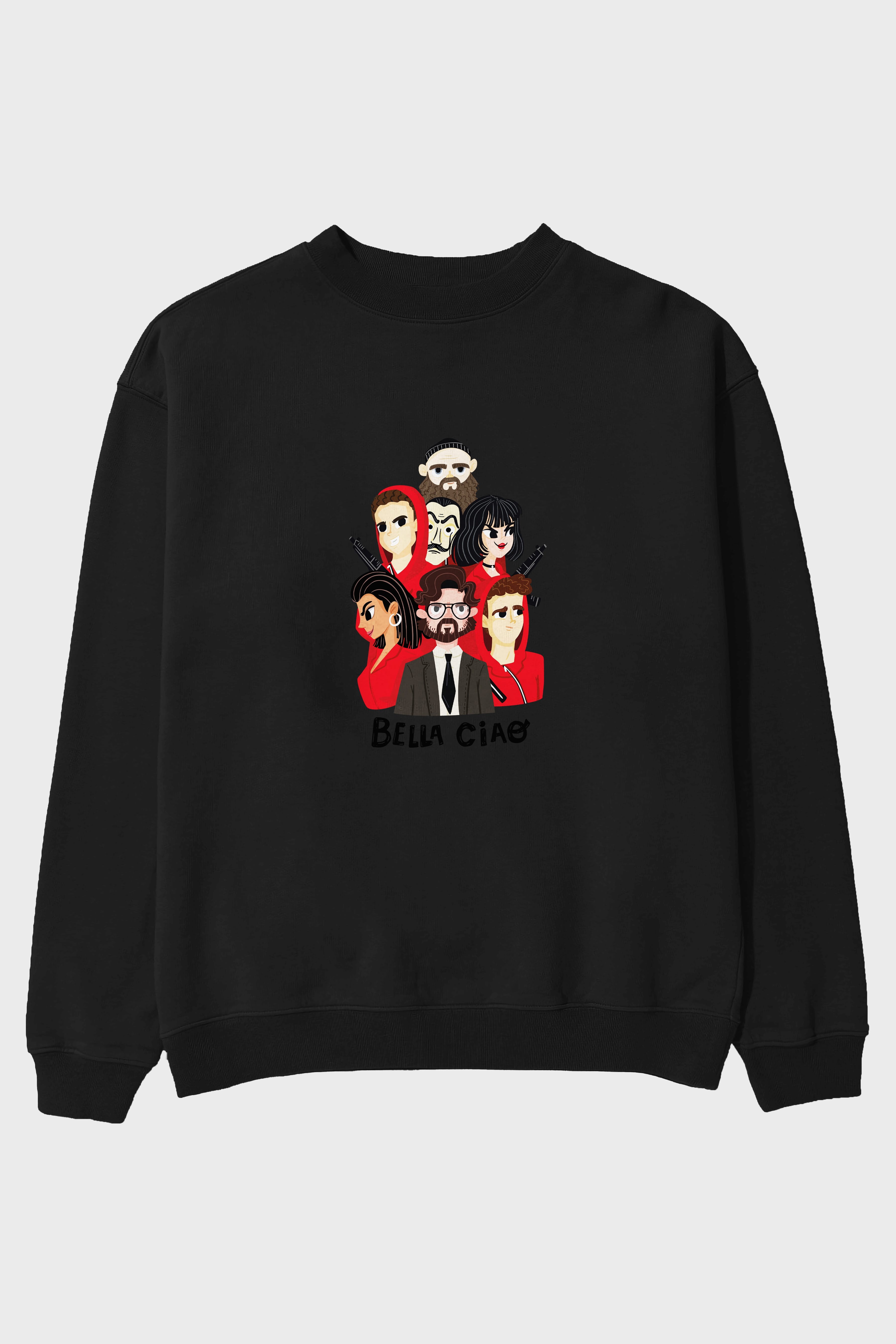 La Casa De Papel (13) Ön Baskılı Oversize Sweatshirt Erkek Kadın Unisex