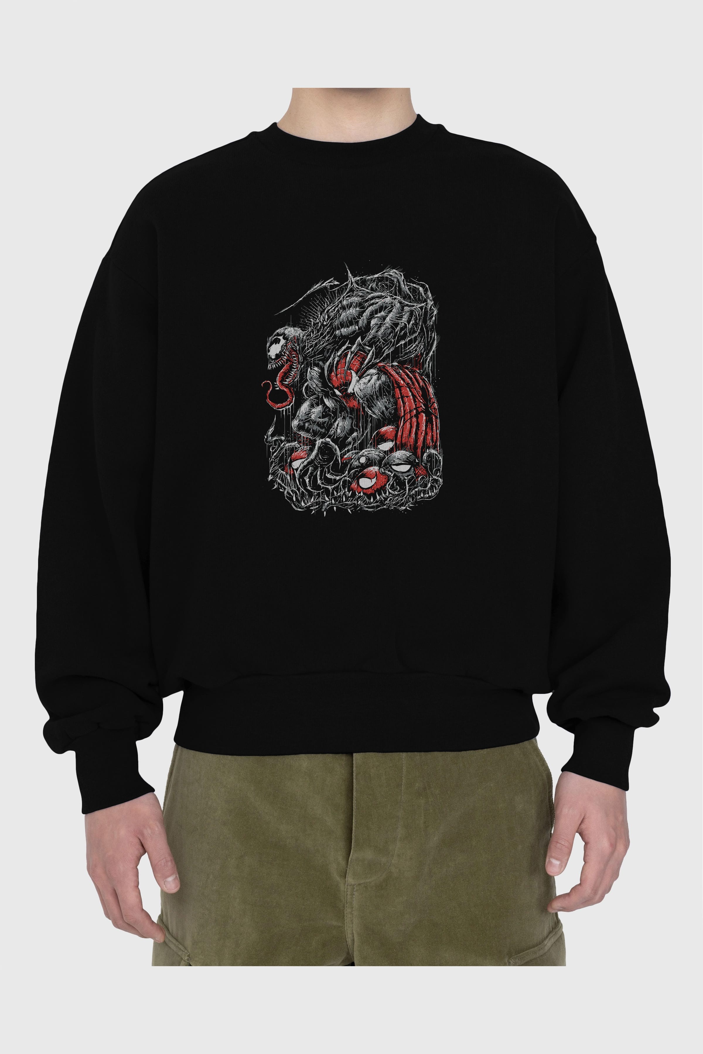 Venom (14) Ön Baskılı Oversize Sweatshirt Erkek Kadın Unisex