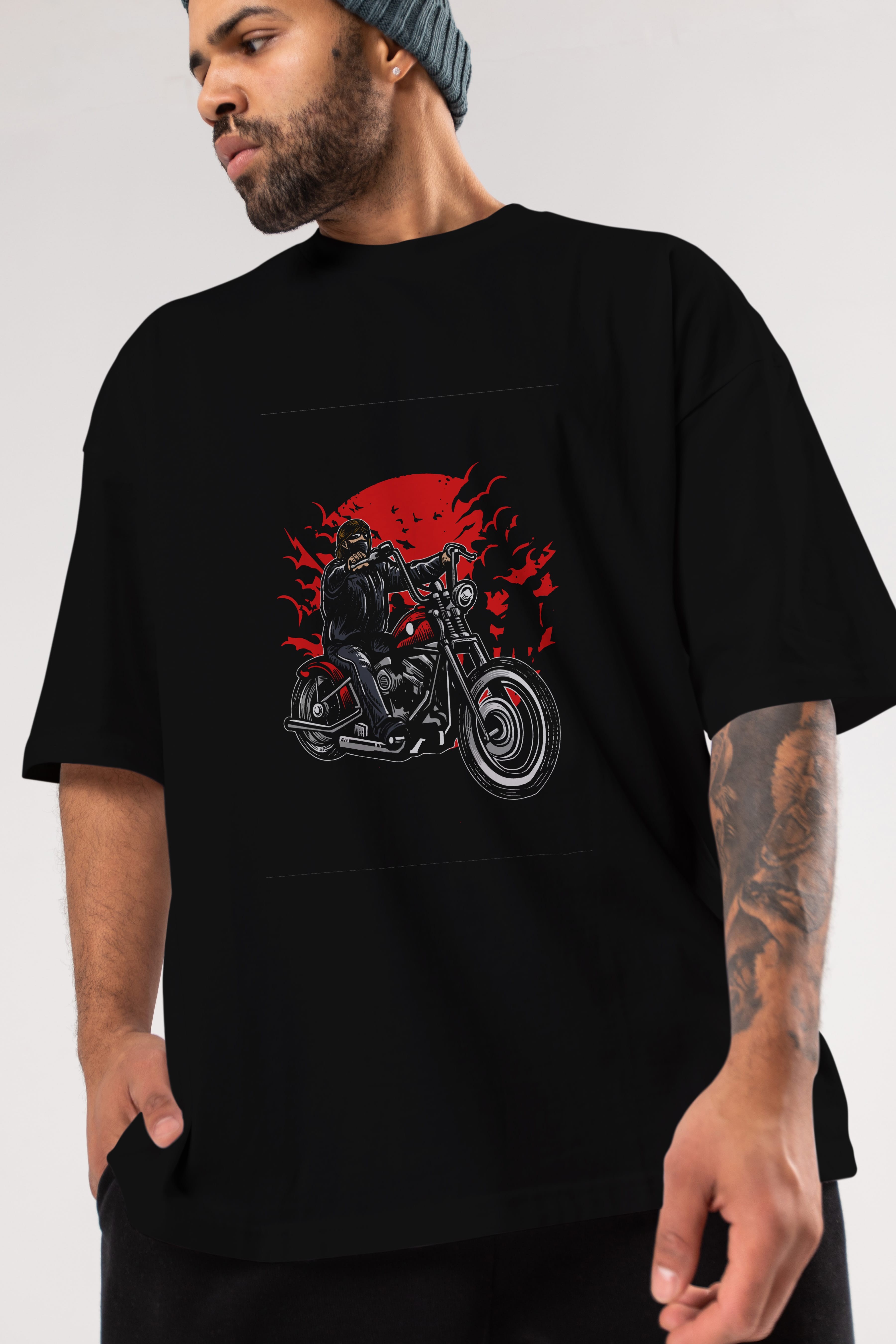 Zombie Slayer Ön Baskılı Oversize t-shirt Erkek Kadın Unisex %100 Pamuk tişort