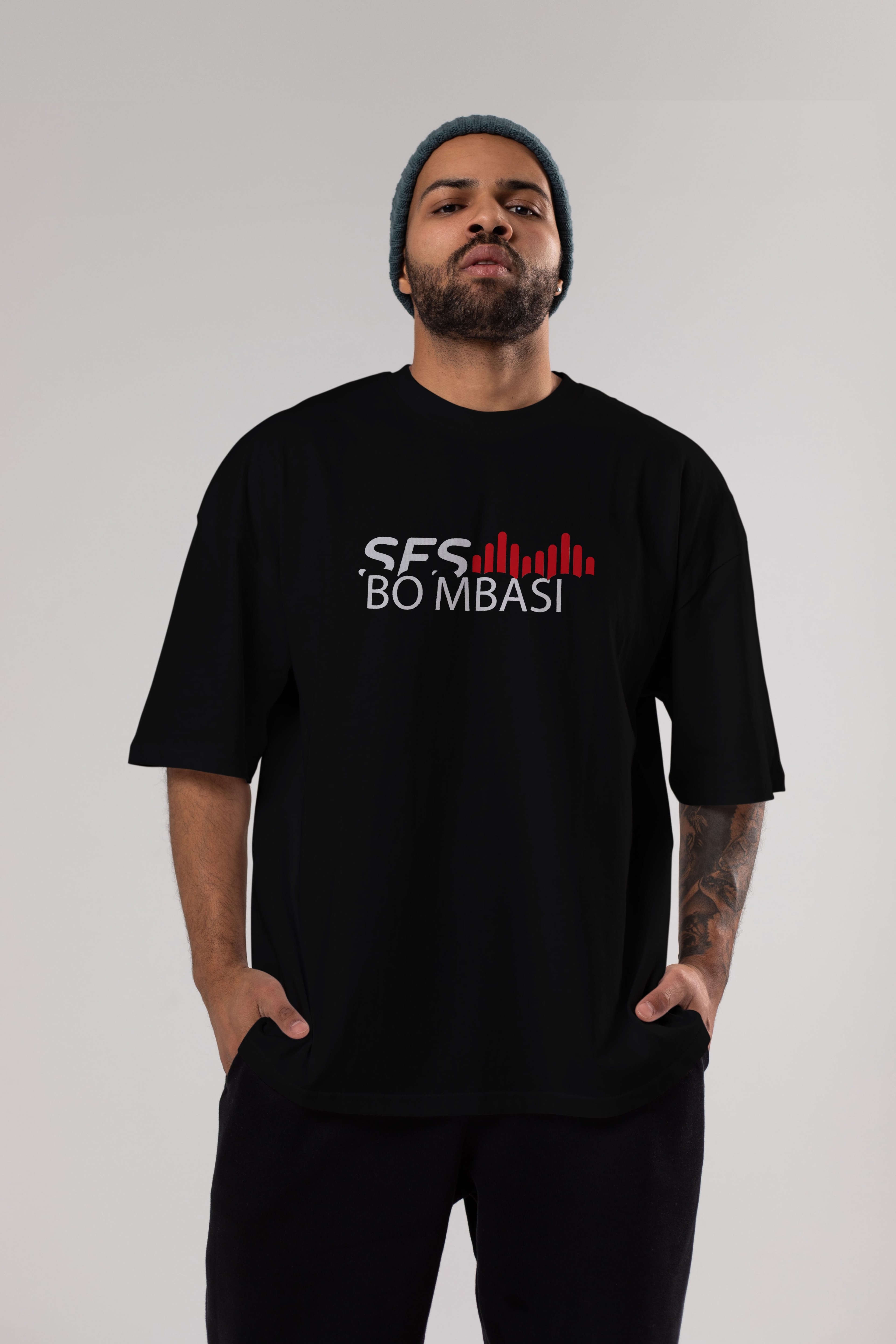 Ses Bombası Ön Baskılı Oversize t-shirt %100 pamuk Erkek Kadın Unisex