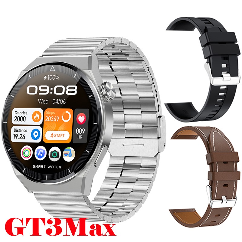 Watch GT3 Max +2 Kordon Hediyeli ( Silikon + Deri )