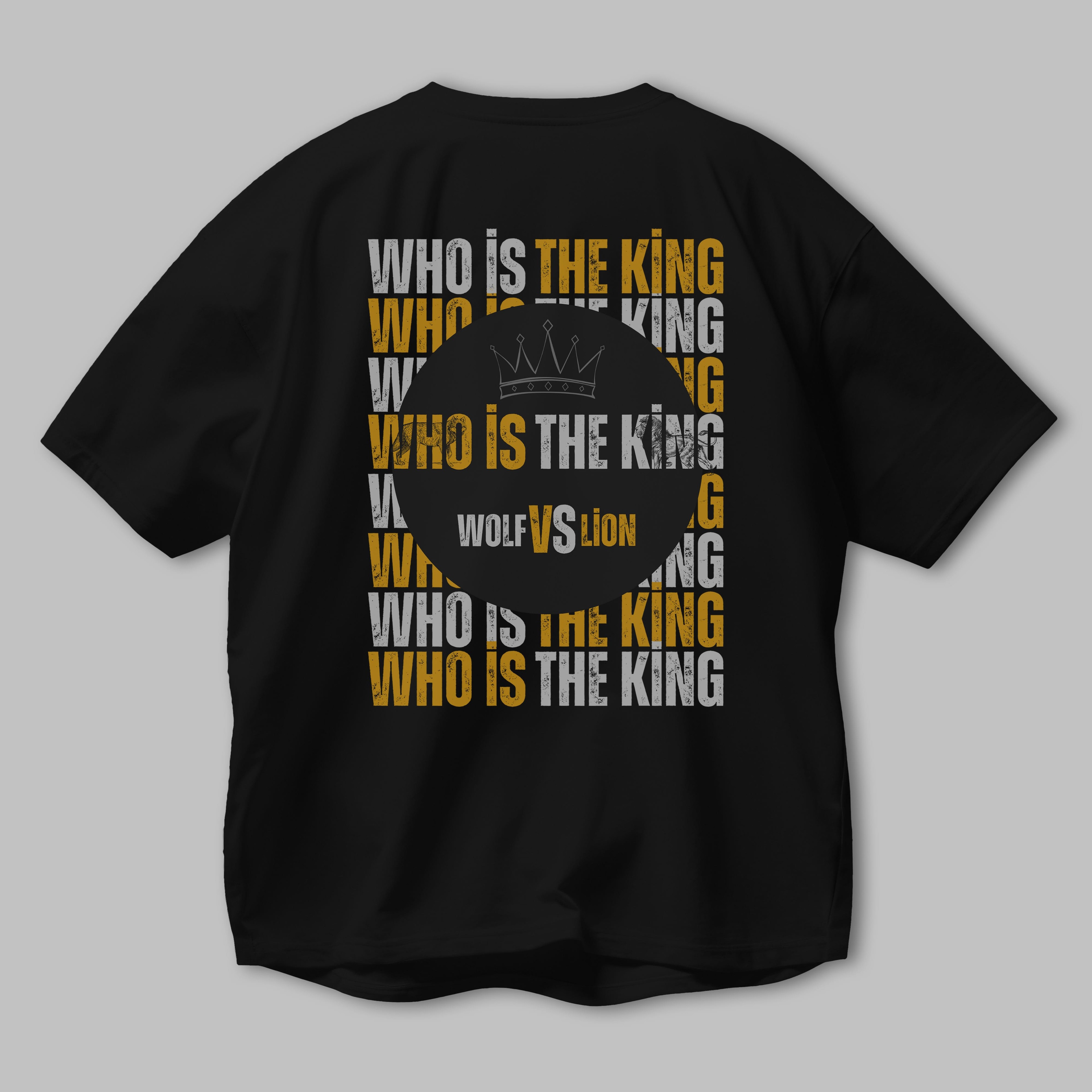 Who Is The King Yazılı Arka Baskılı Oversize t-shirt Erkek Kadın Unisex