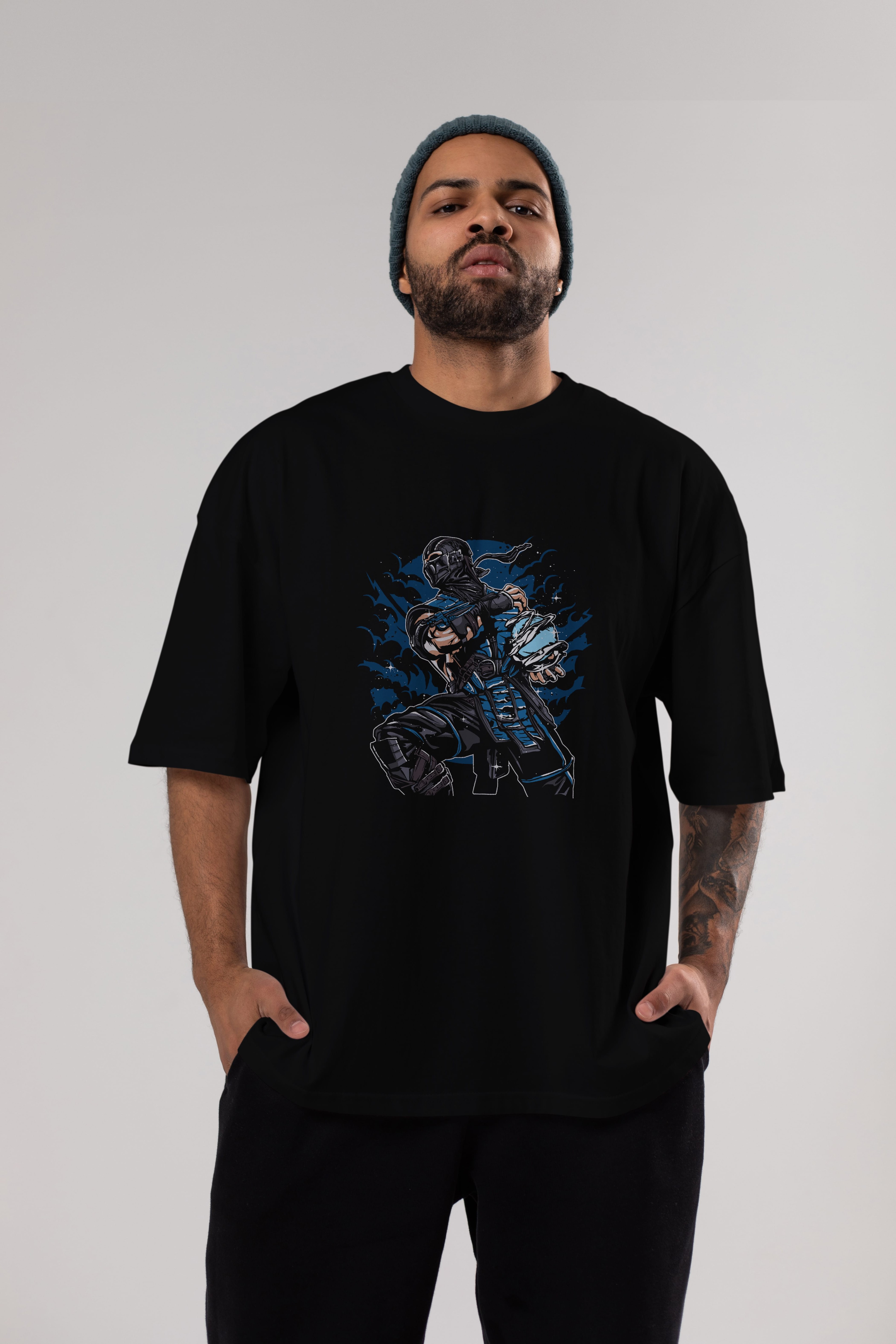 Sub Zero Ön Baskılı Oversize t-shirt Erkek Kadın Unisex %100 Pamuk tişort