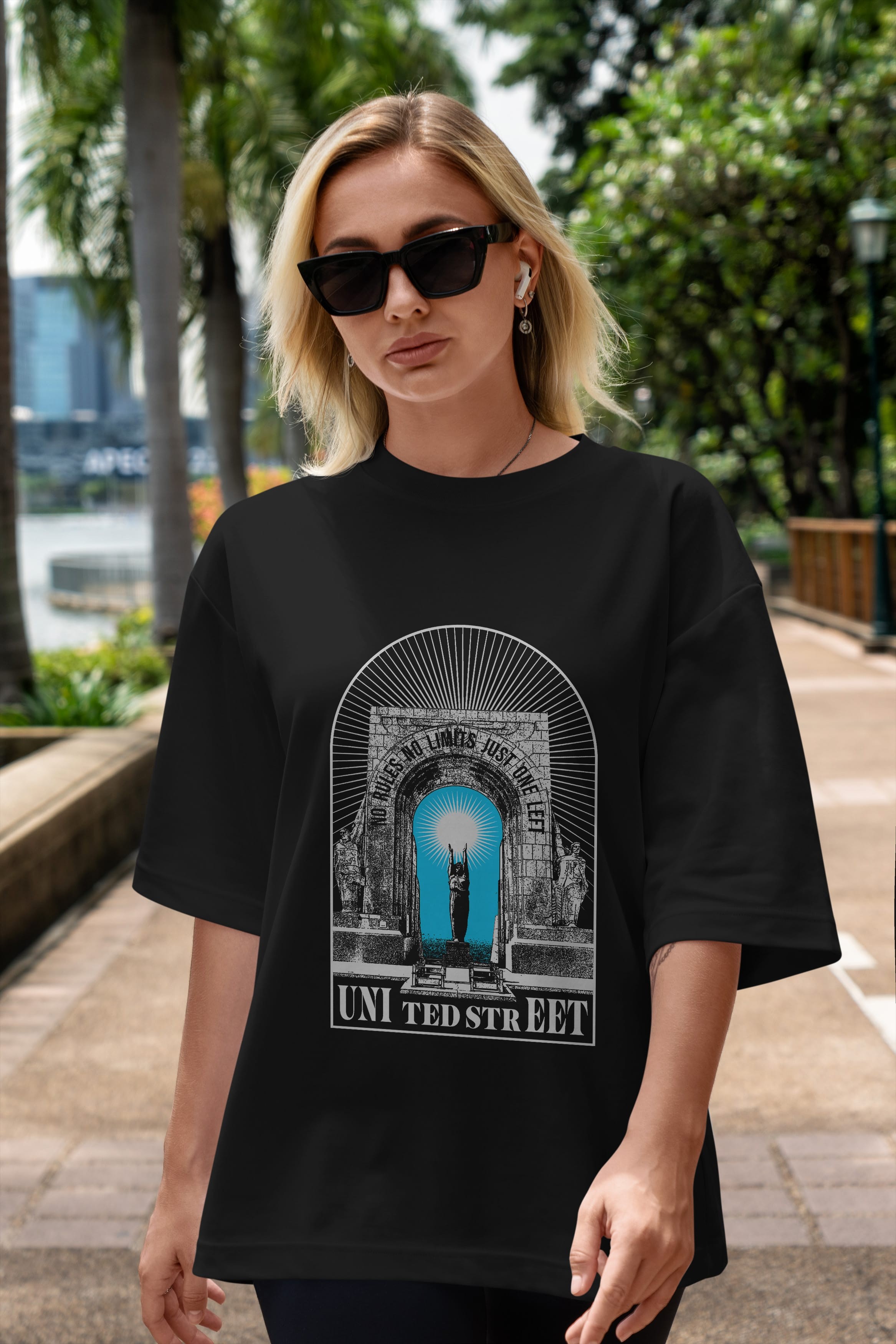 No Rules No Limits Ön Baskılı Oversize t-shirt Erkek Kadın Unisex