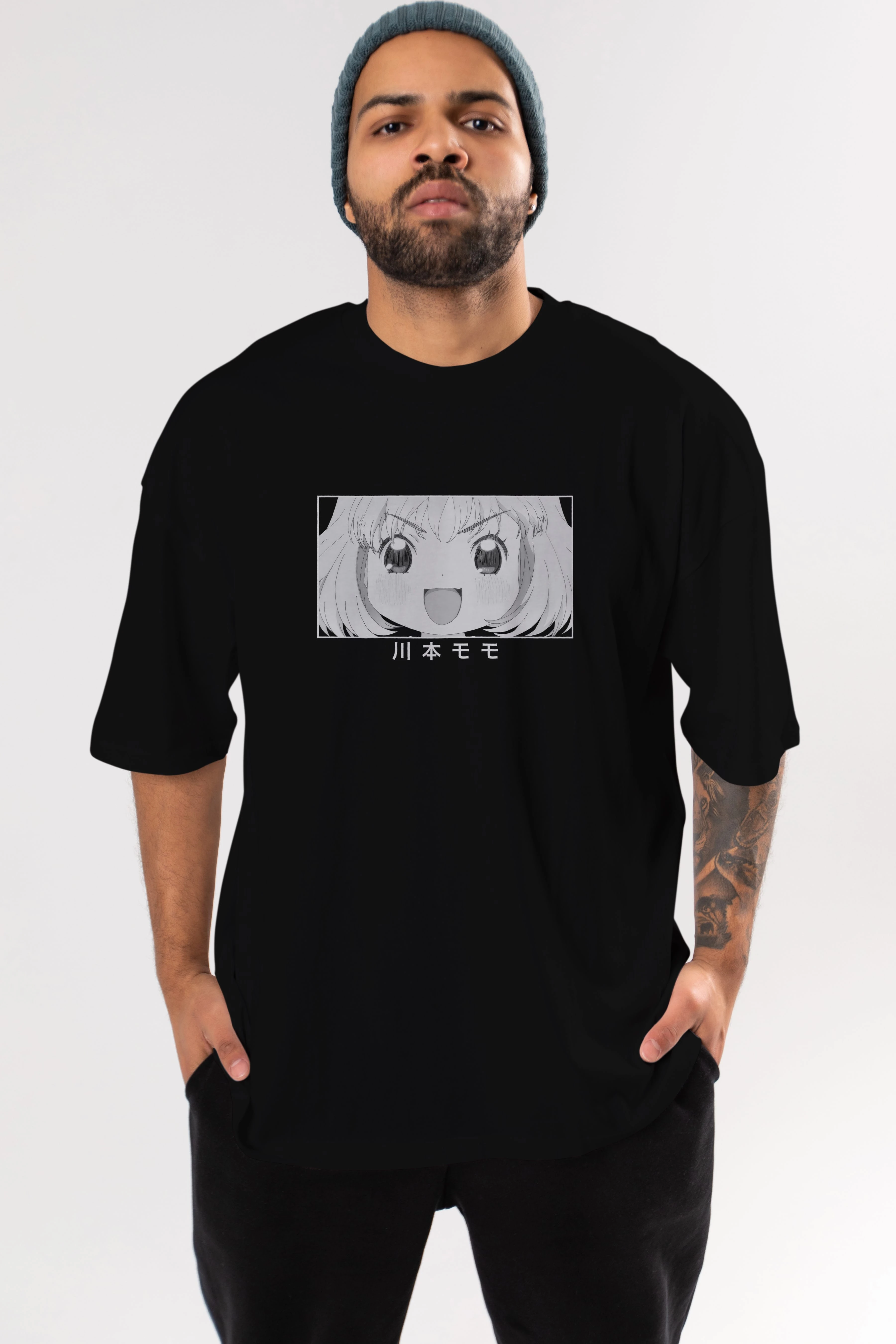 Momo Kawamoto 1 Anime Ön Baskılı Oversize t-shirt %100 pamuk Erkek Kadın Unisex