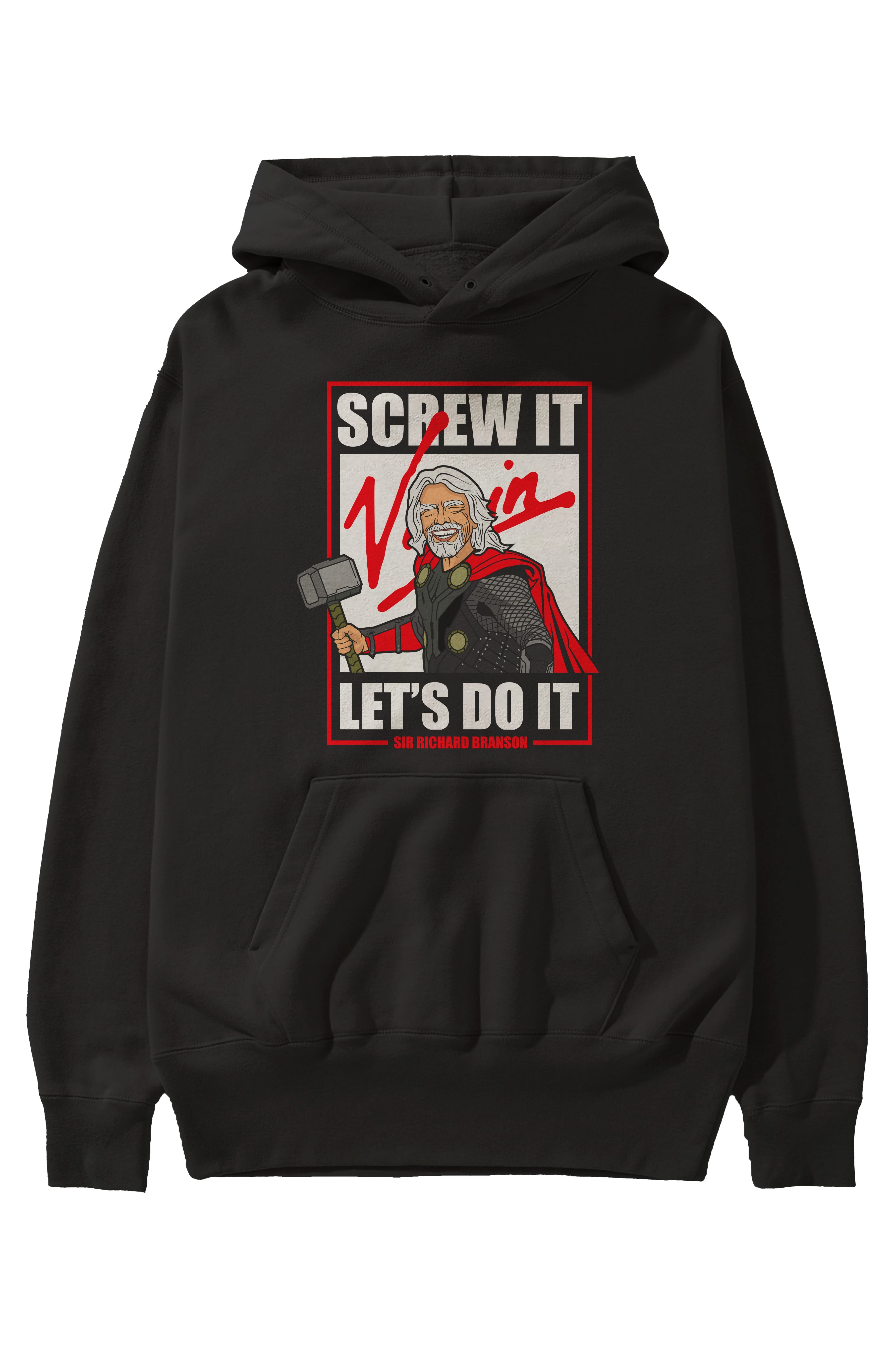 Richard Bronson Thor Ön Baskılı Hoodie Oversize Kapüşonlu Sweatshirt Erkek Kadın Unisex