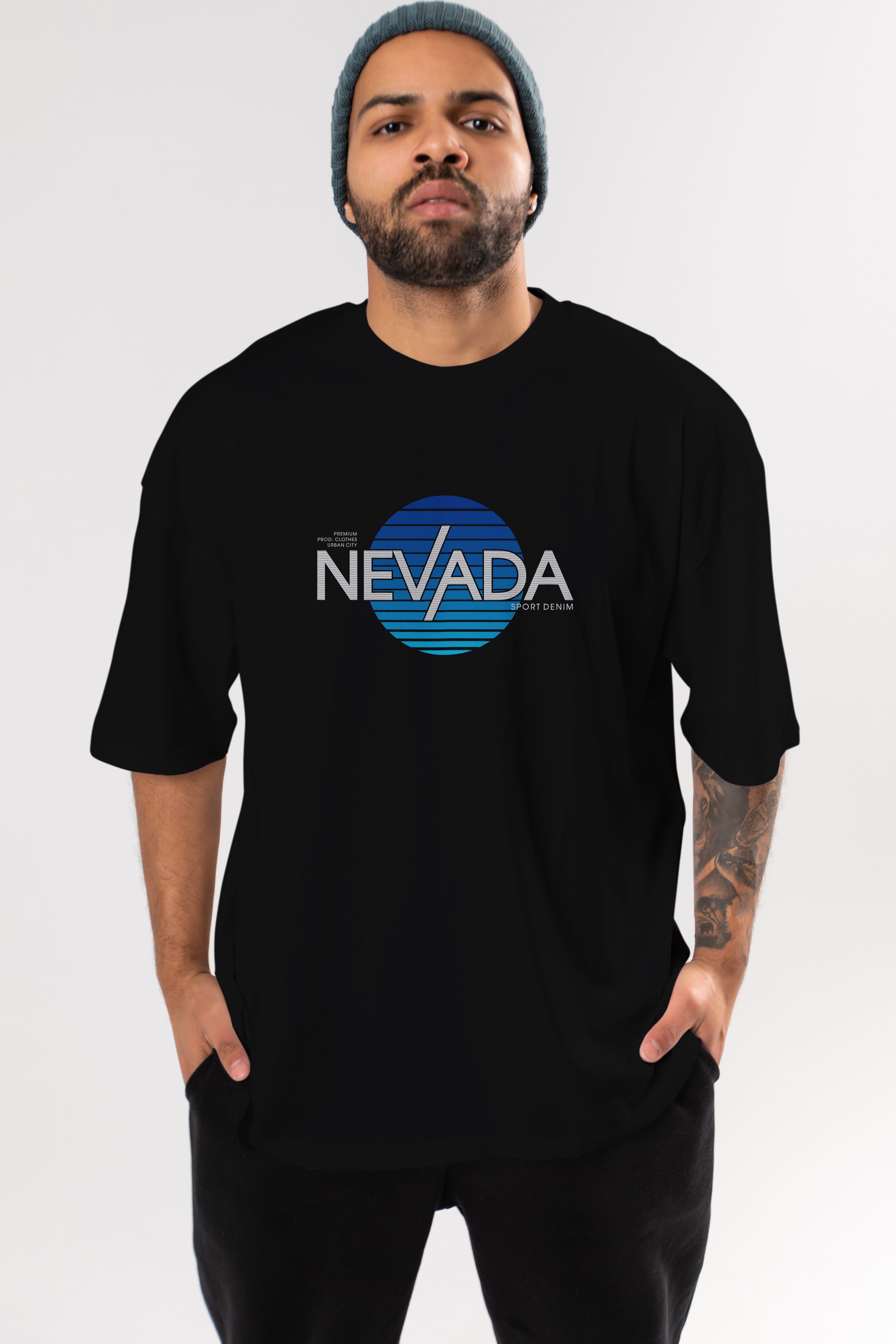 Nevada Ön Baskılı Oversize t-shirt Erkek Kadın Unisex