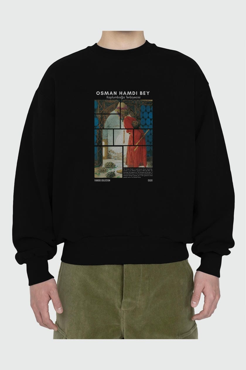 Osman Hamdi Bey ön Baskılı Oversize Sweatshirt Erkek Kadın Unisex