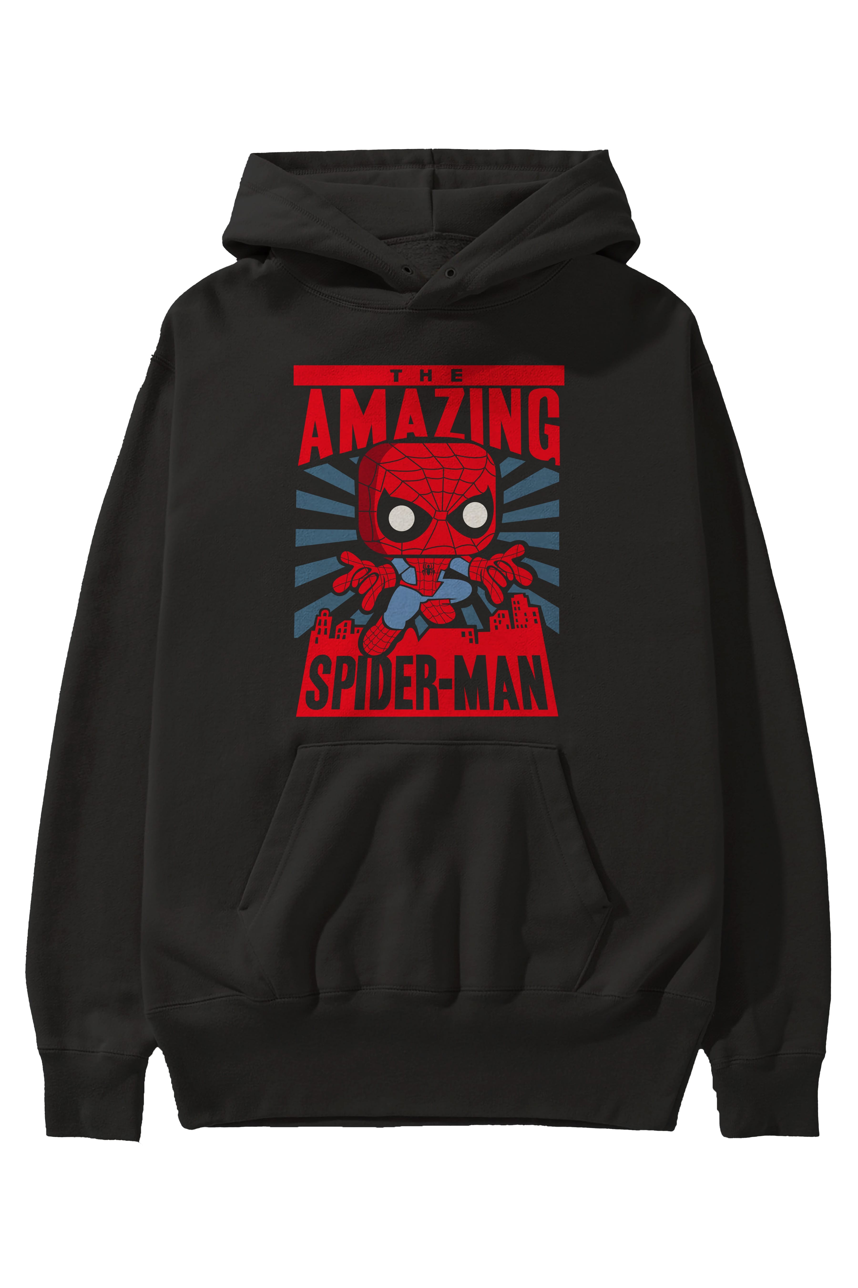 Spiderman (20) Ön Baskılı Hoodie Oversize Kapüşonlu Sweatshirt Erkek Kadın Unisex