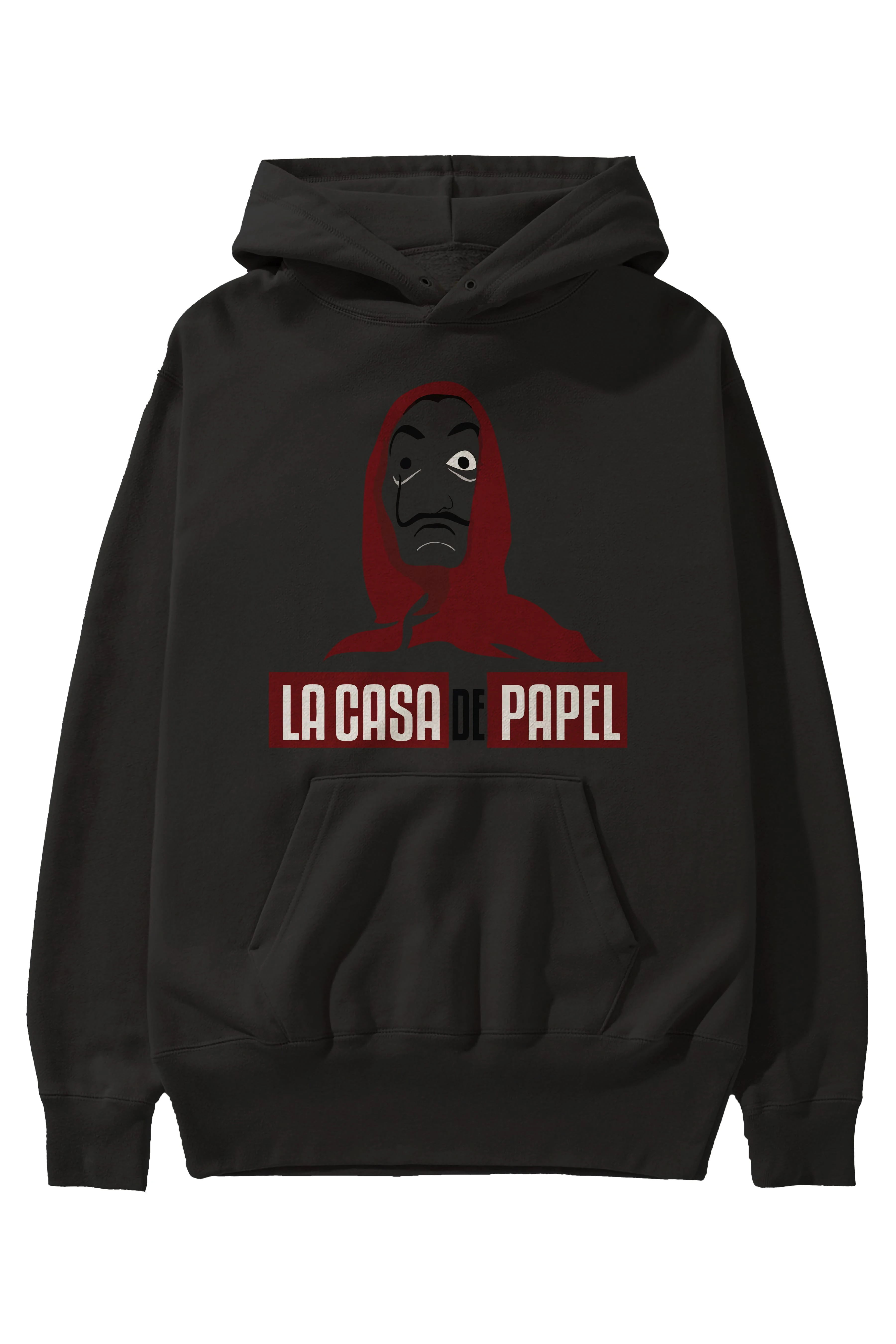 La Casa De Papel (1) Ön Baskılı Hoodie Oversize Kapüşonlu Sweatshirt Erkek Kadın Unisex