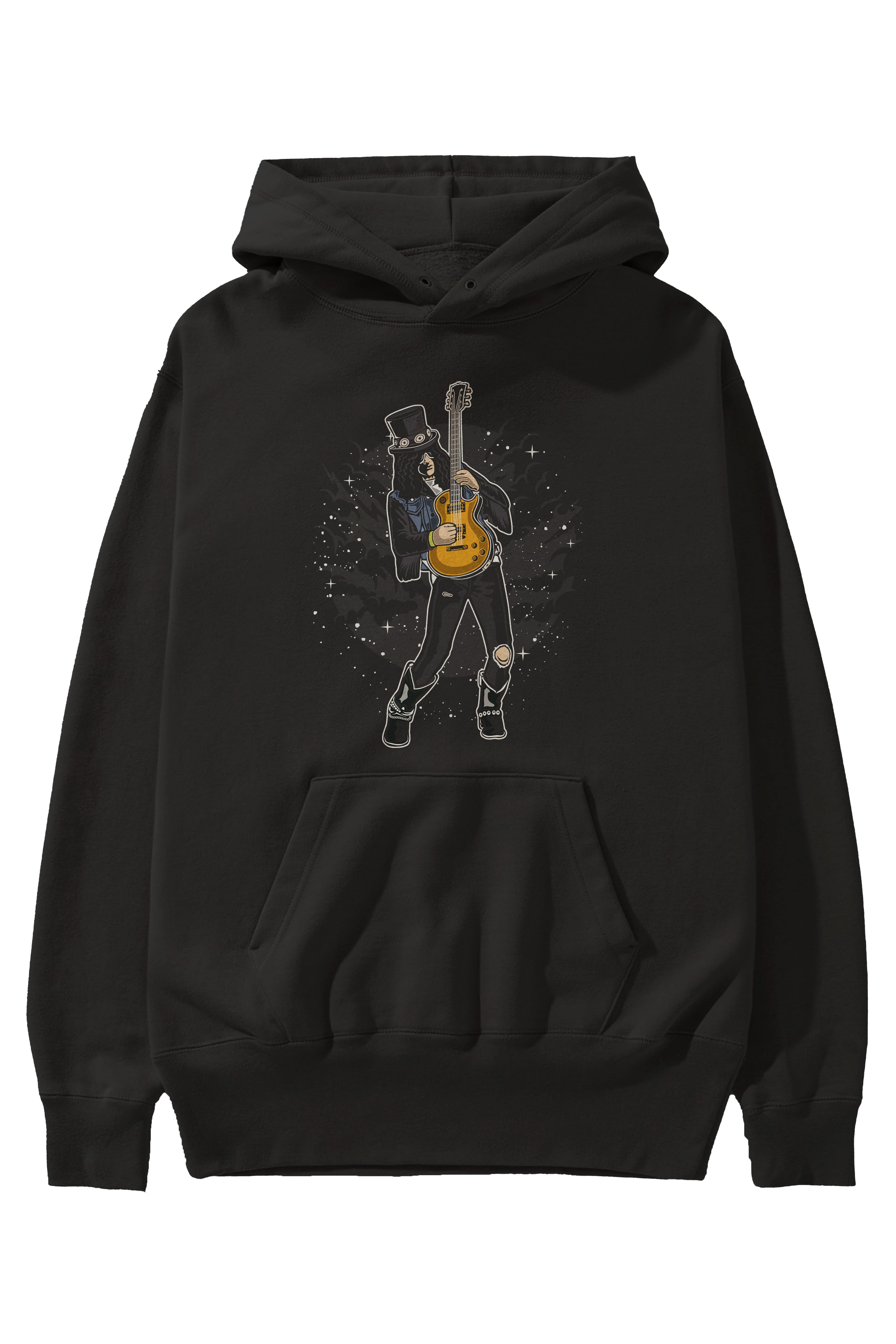 SLASH Ön Baskılı Hoodie Oversize Kapüşonlu Sweatshirt Erkek Kadın Unisex