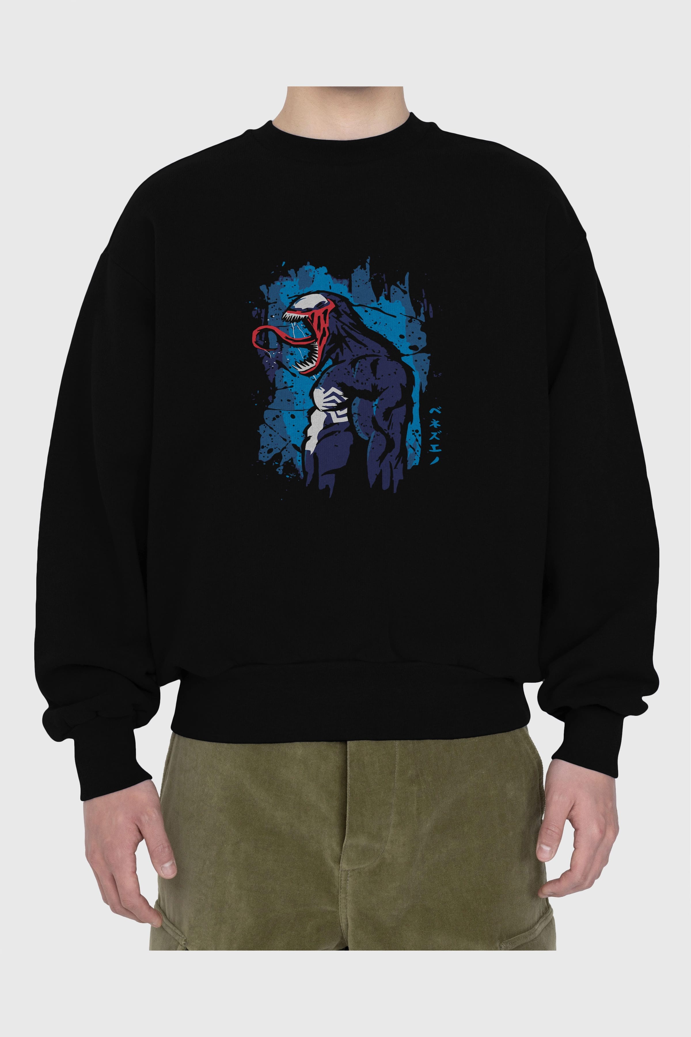 Venom (24) Ön Baskılı Oversize Sweatshirt Erkek Kadın Unisex