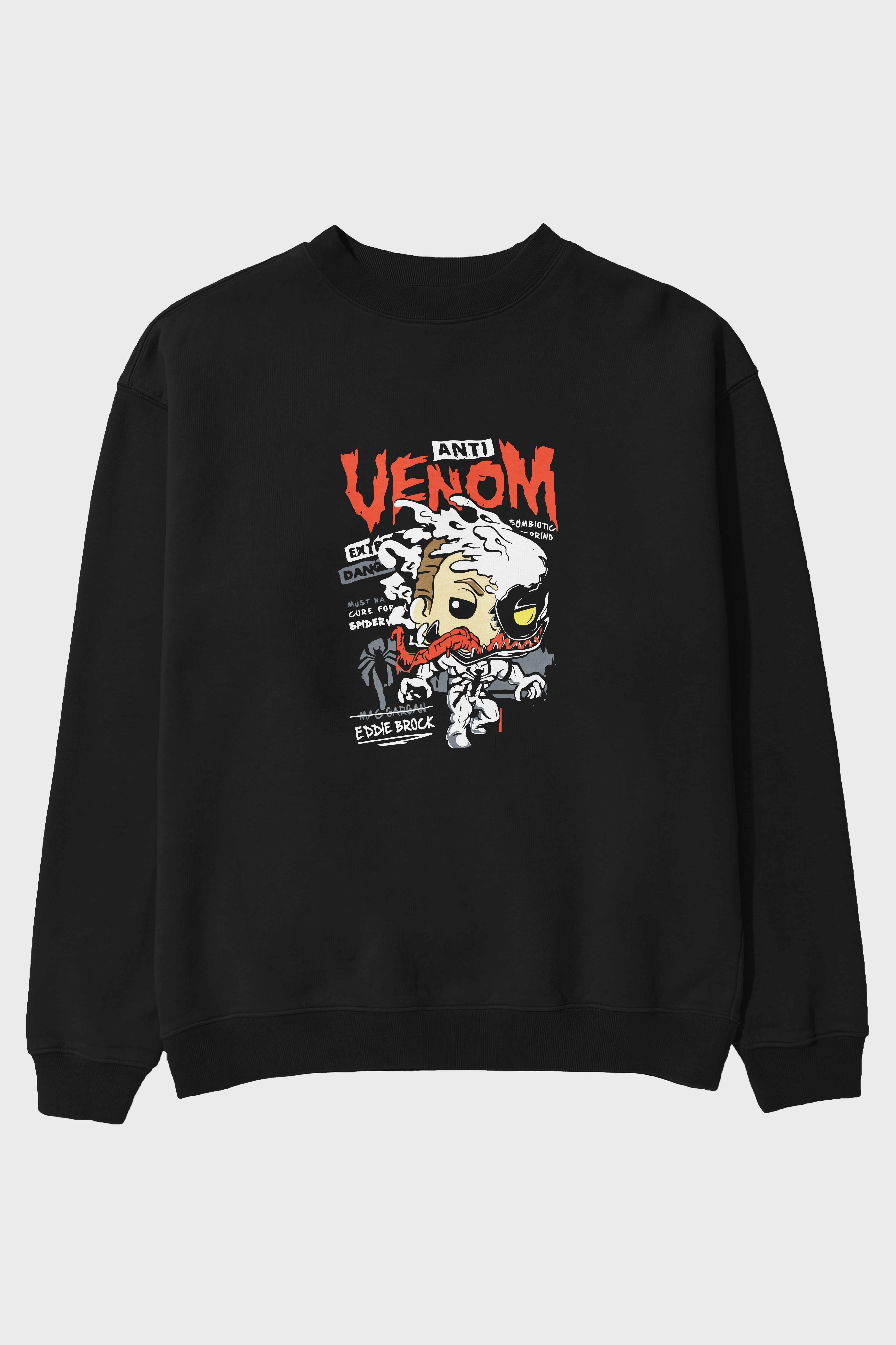 Venom (9) Ön Baskılı Oversize Sweatshirt Erkek Kadın Unisex