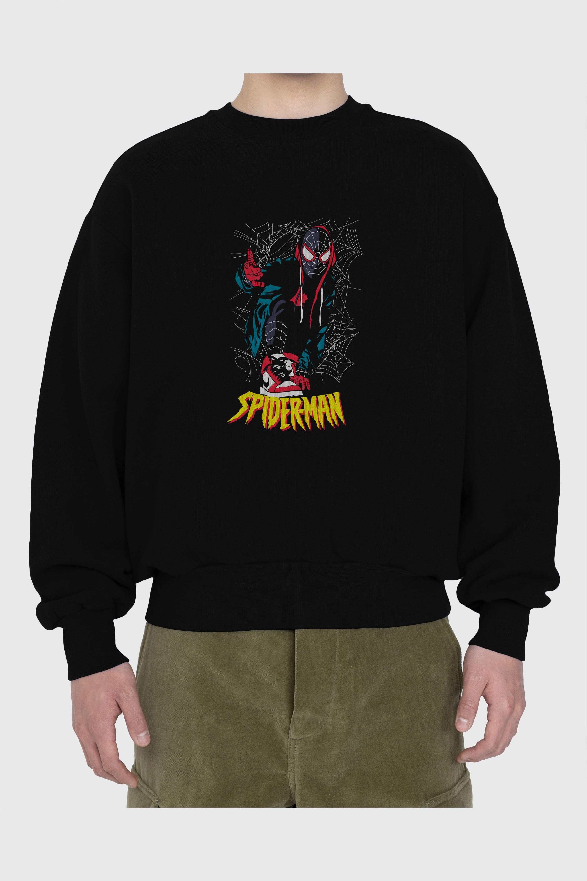 Spiderman (25) Ön Baskılı Oversize Sweatshirt Erkek Kadın Unisex