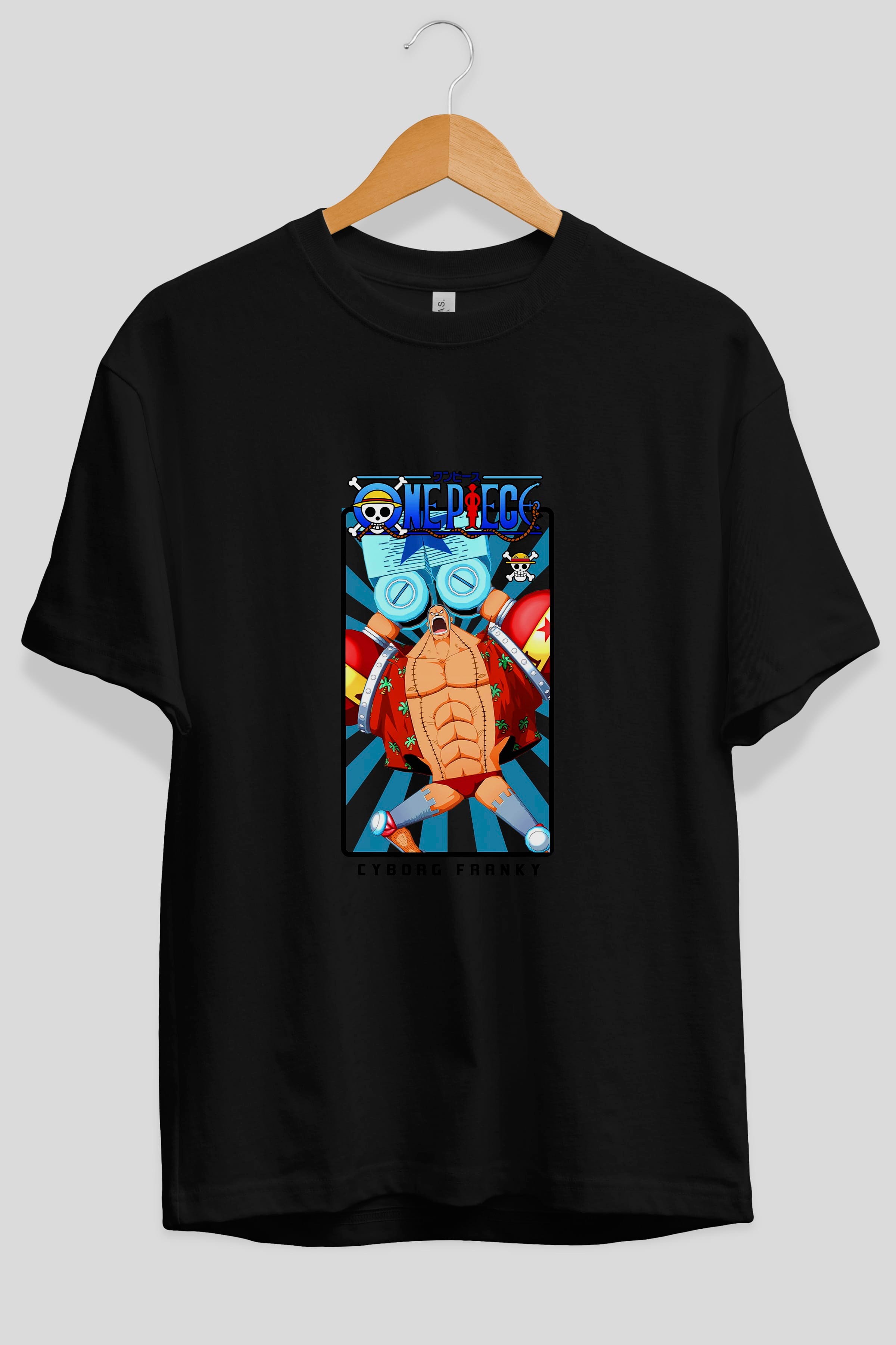 Franky Anime Ön Baskılı Oversize t-shirt Erkek Kadın Unisex