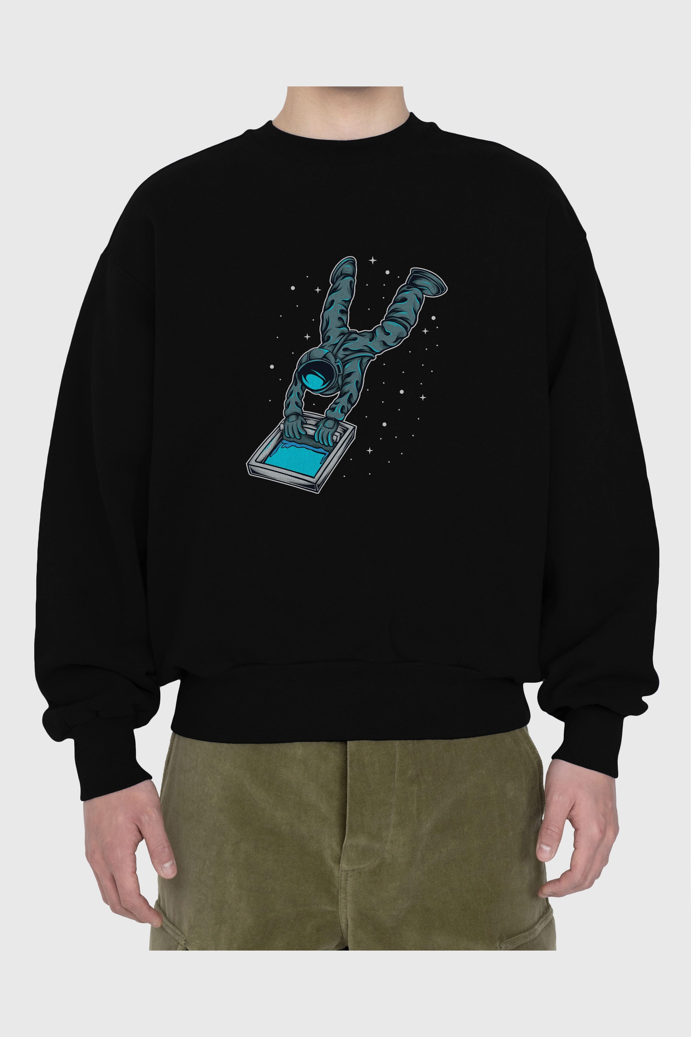 Astroscreen Ön Baskılı Oversize Sweatshirt Erkek Kadın Unisex