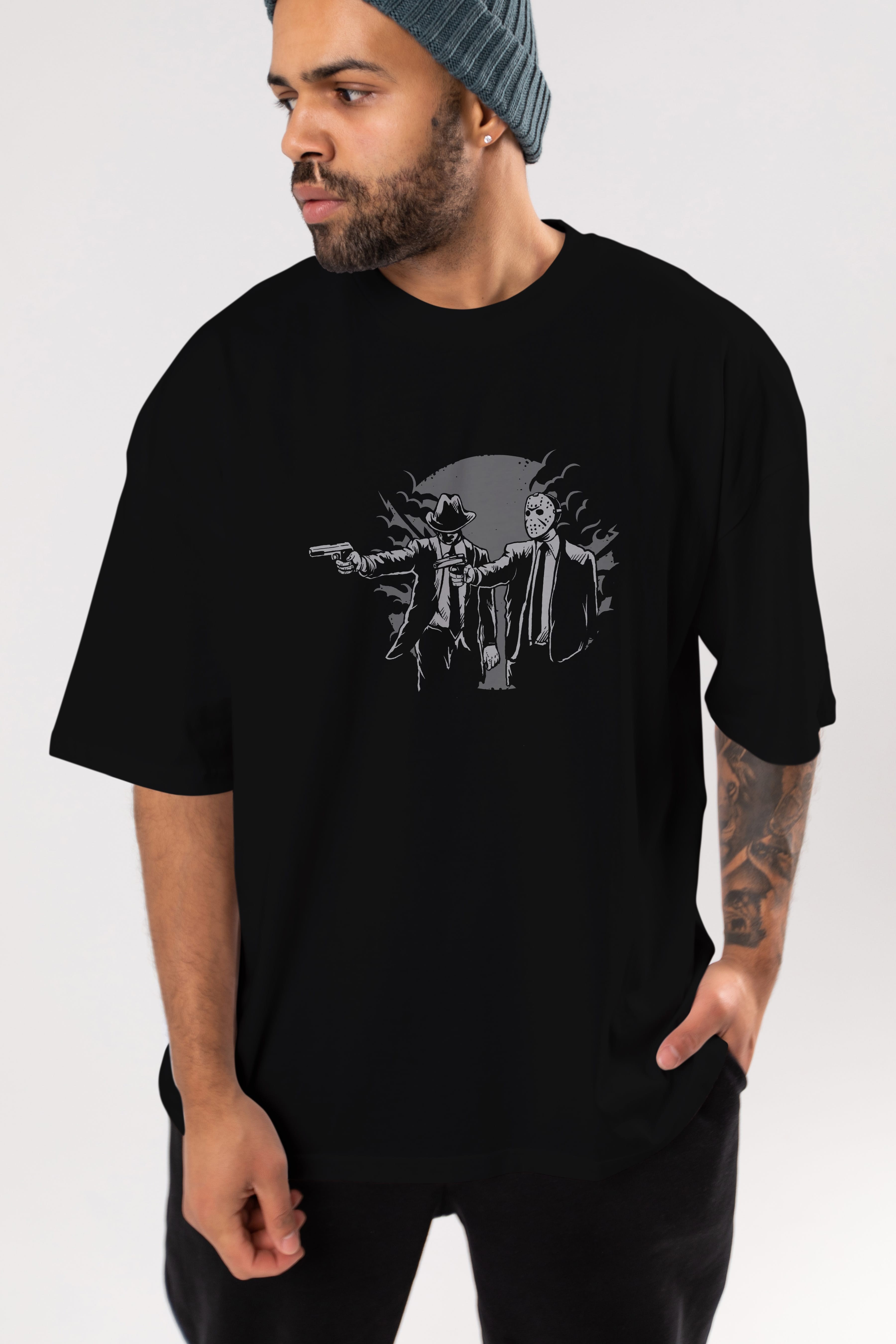 Pulp Killer Ön Baskılı Oversize t-shirt Erkek Kadın Unisex %100 Pamuk tişort