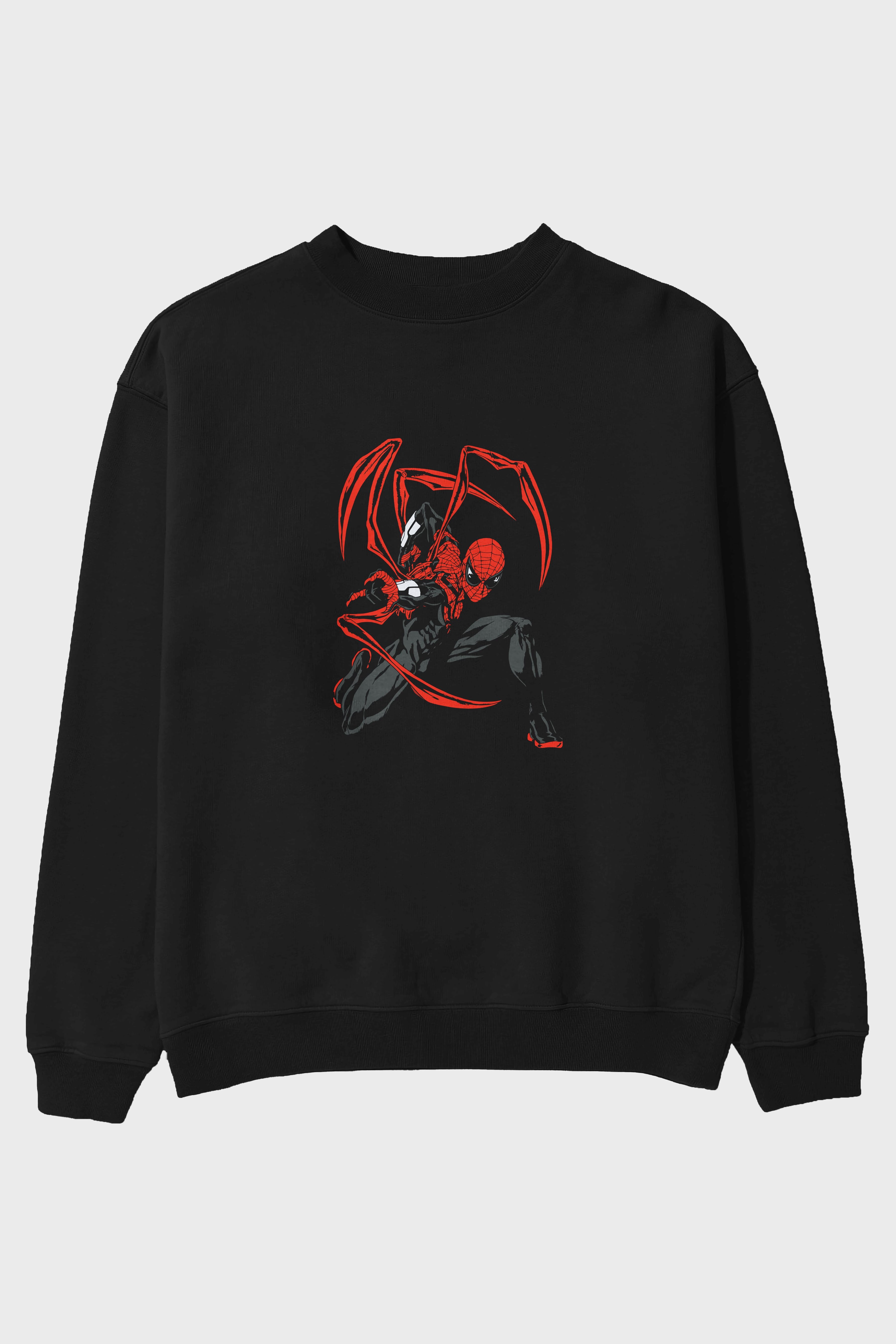 Spiderman (16) Ön Baskılı Oversize Sweatshirt Erkek Kadın Unisex