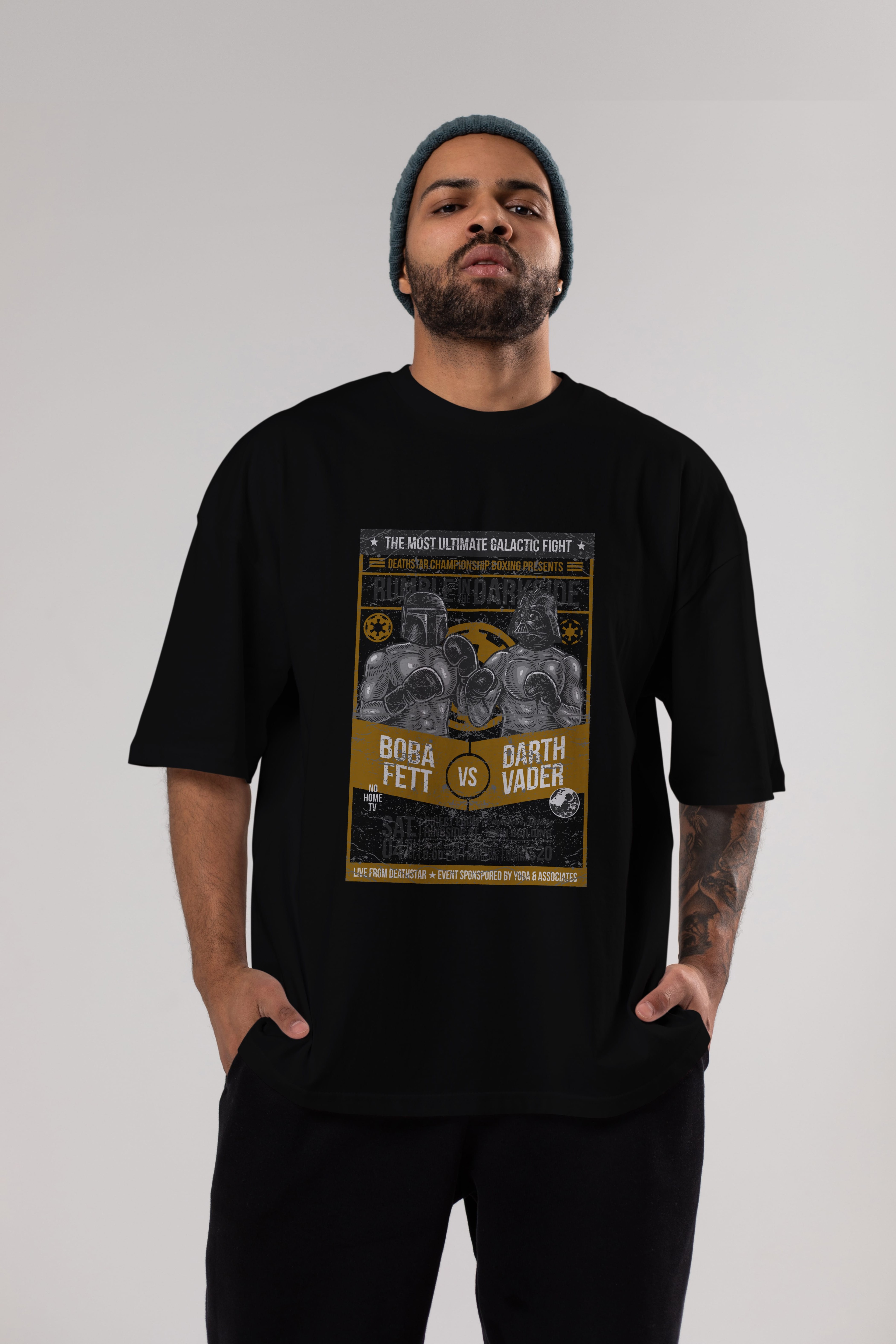Rumble In The Darkside Ön Baskılı Oversize t-shirt Erkek Kadın Unisex %100 Pamuk tişort
