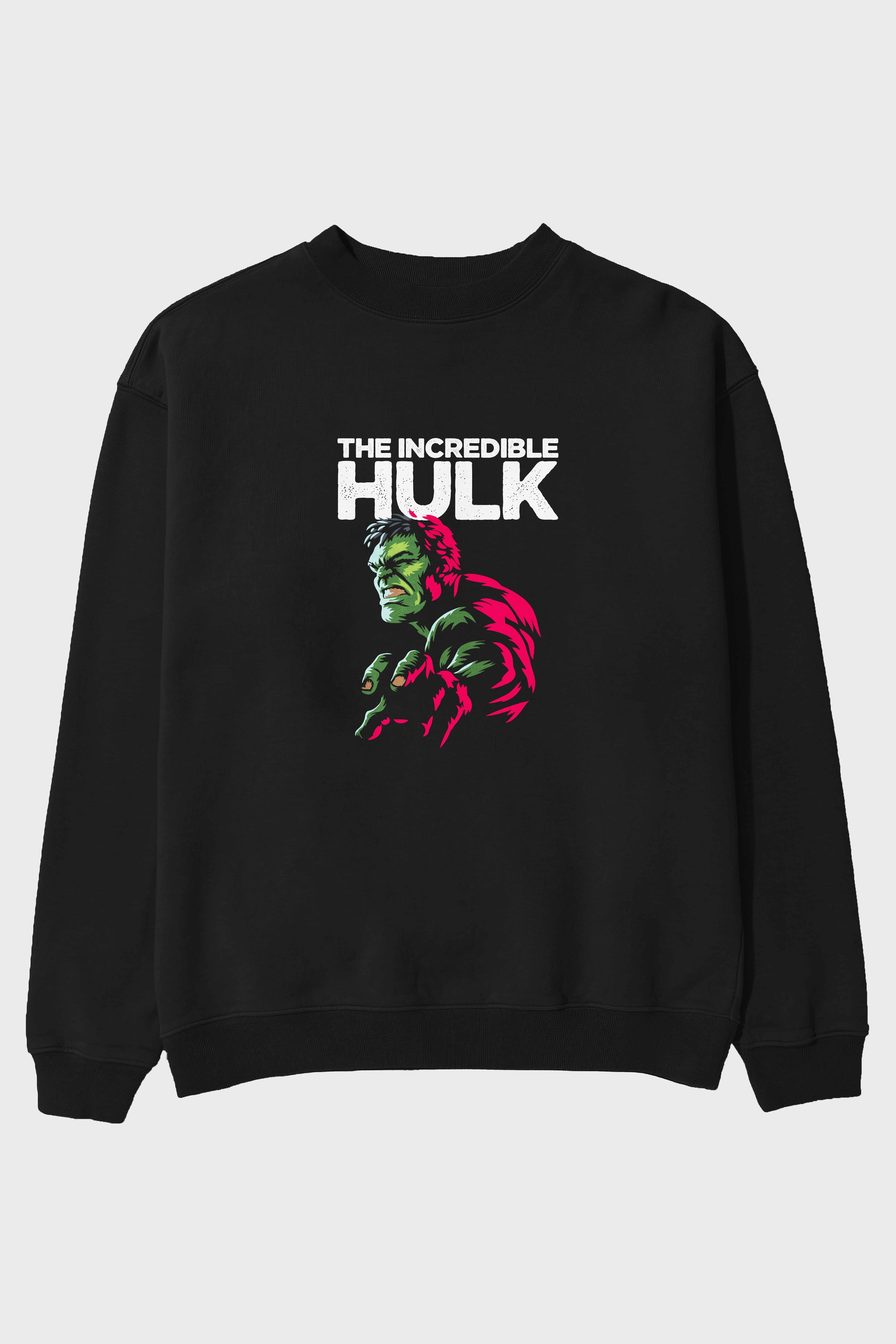 Hulk (10) Ön Baskılı Oversize Sweatshirt Erkek Kadın Unisex