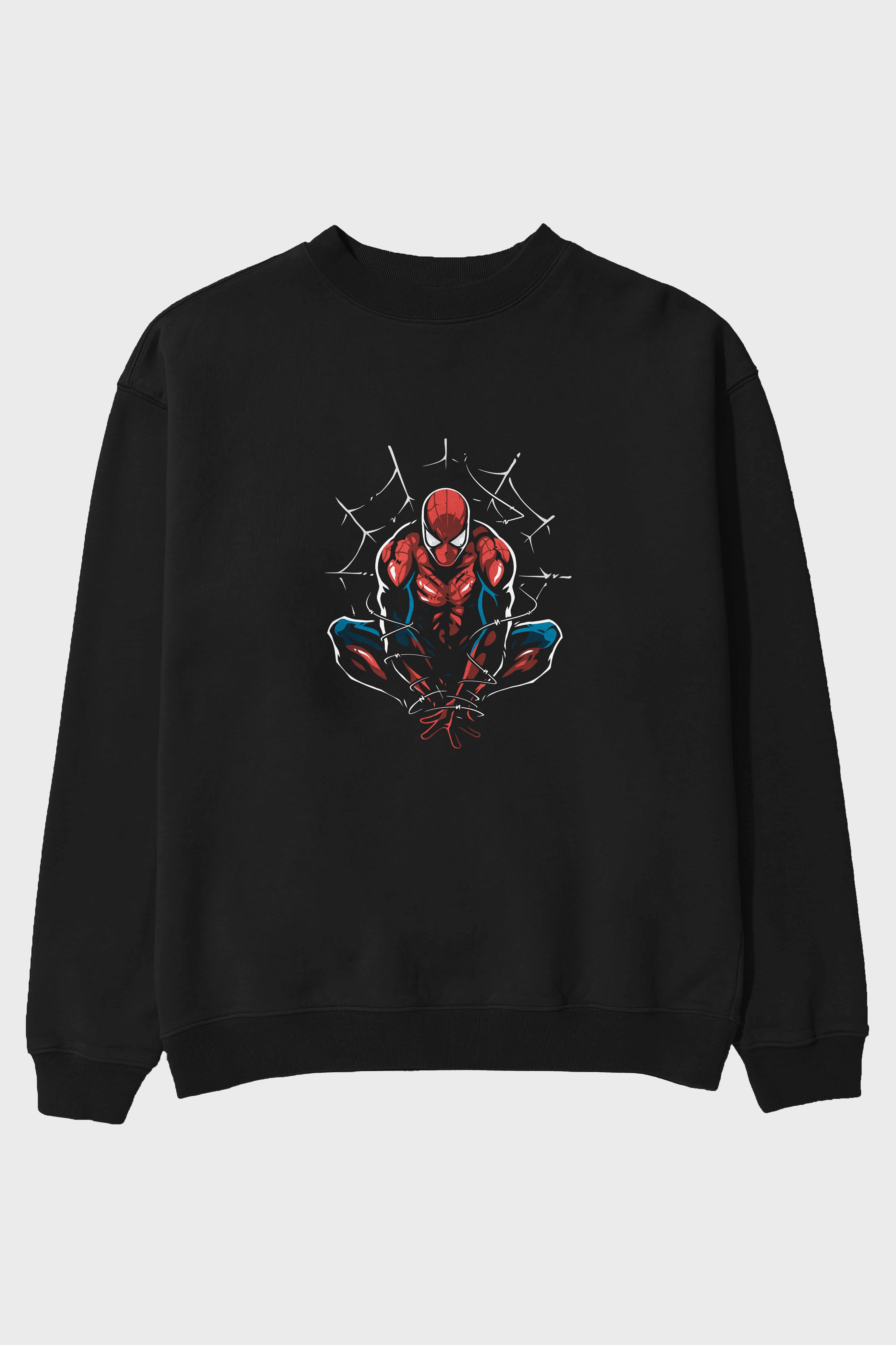 Spiderman (15) Ön Baskılı Oversize Sweatshirt Erkek Kadın Unisex