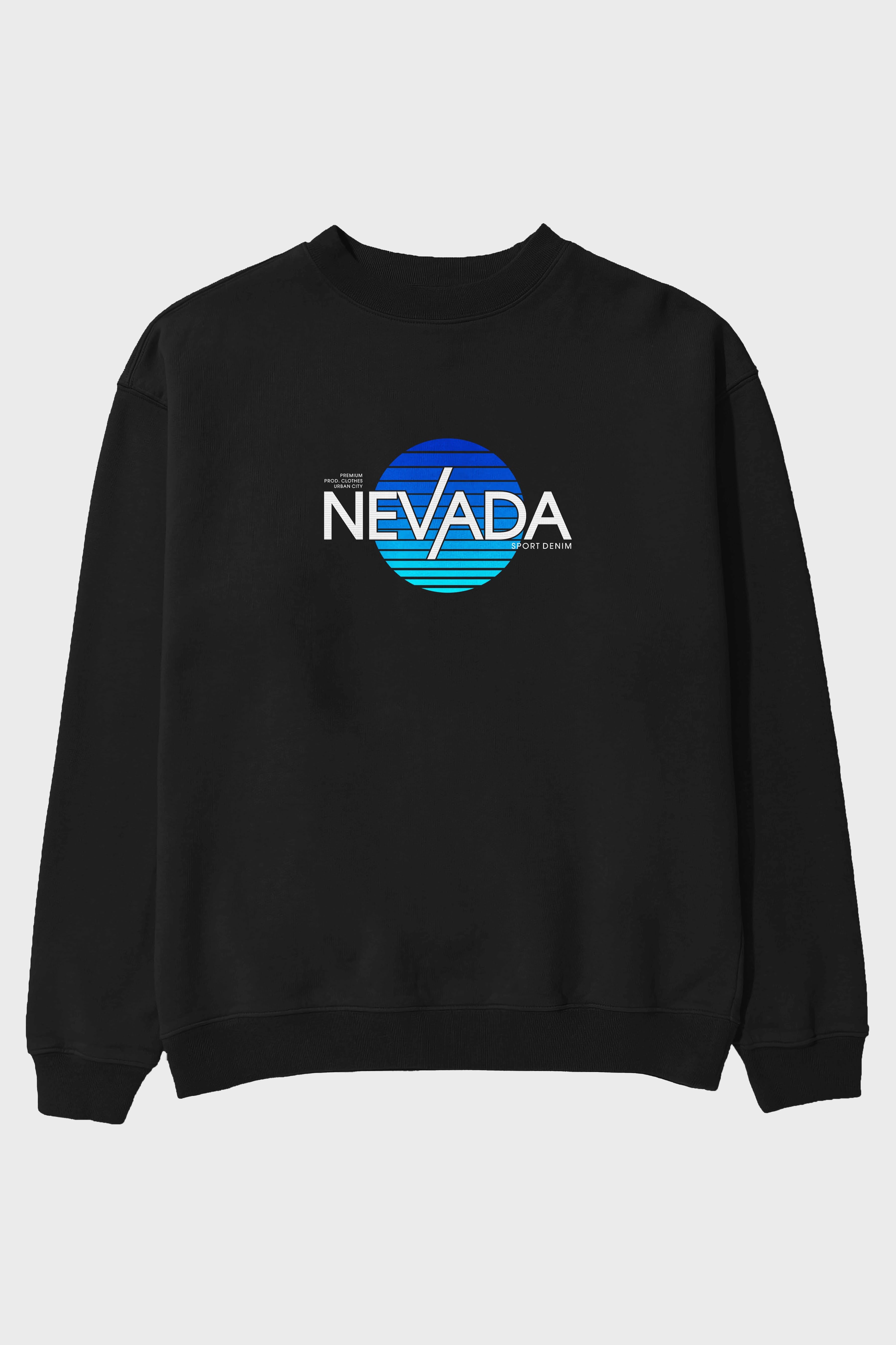 Nevada Ön Baskılı Oversize Sweatshirt Erkek Kadın Unisex