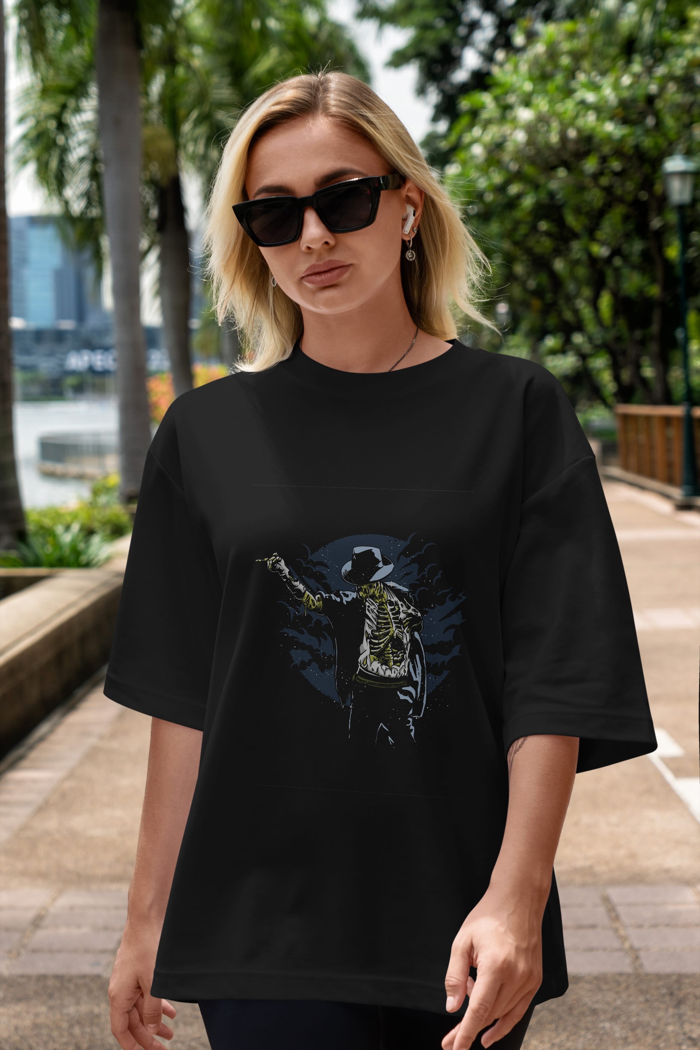 Zombie Pop Ön Baskılı Oversize t-shirt Erkek Kadın Unisex %100 Pamuk tişort