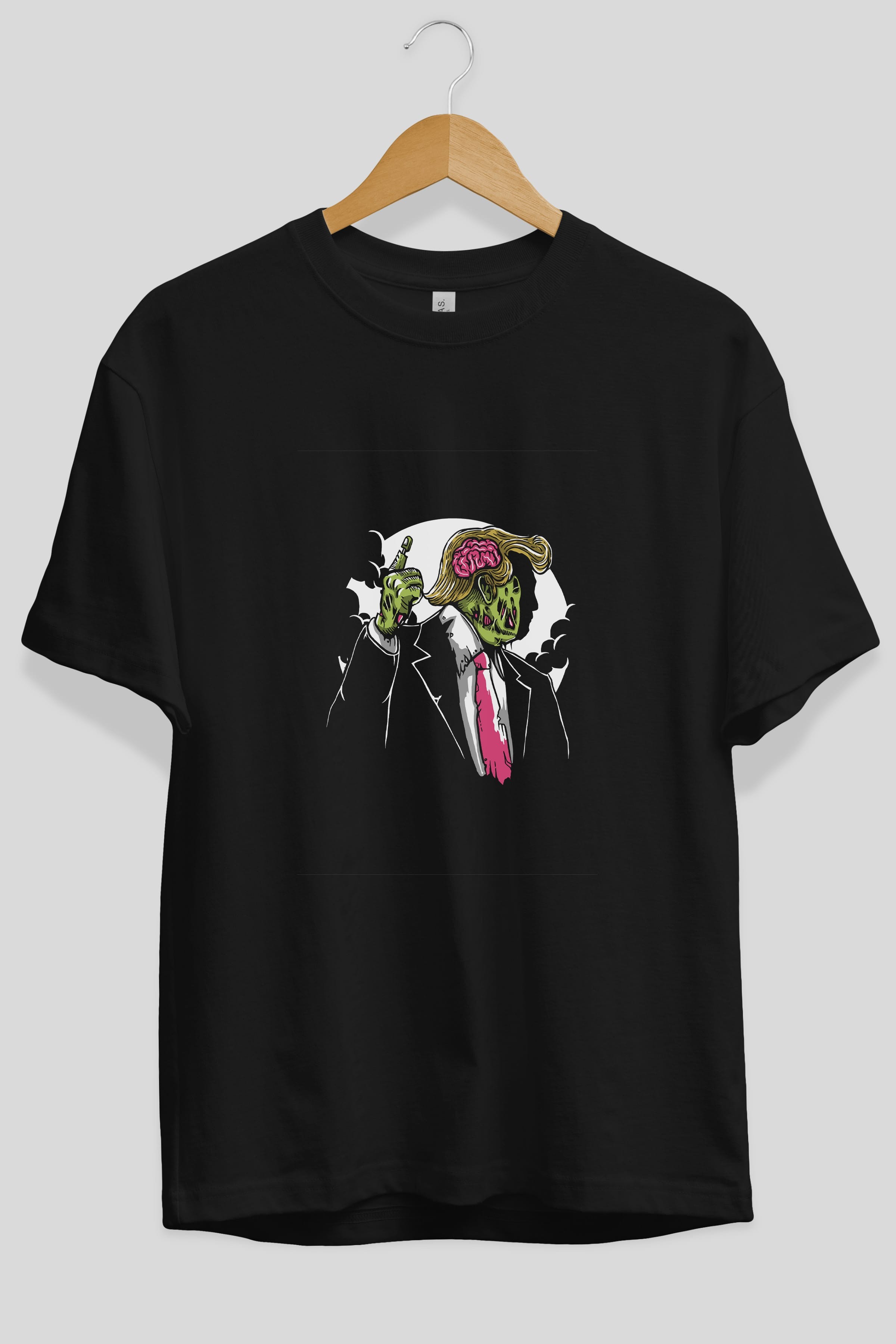 Make Zombie Great Again Ön Baskılı Oversize t-shirt Erkek Kadın Unisex %100 Pamuk tişort