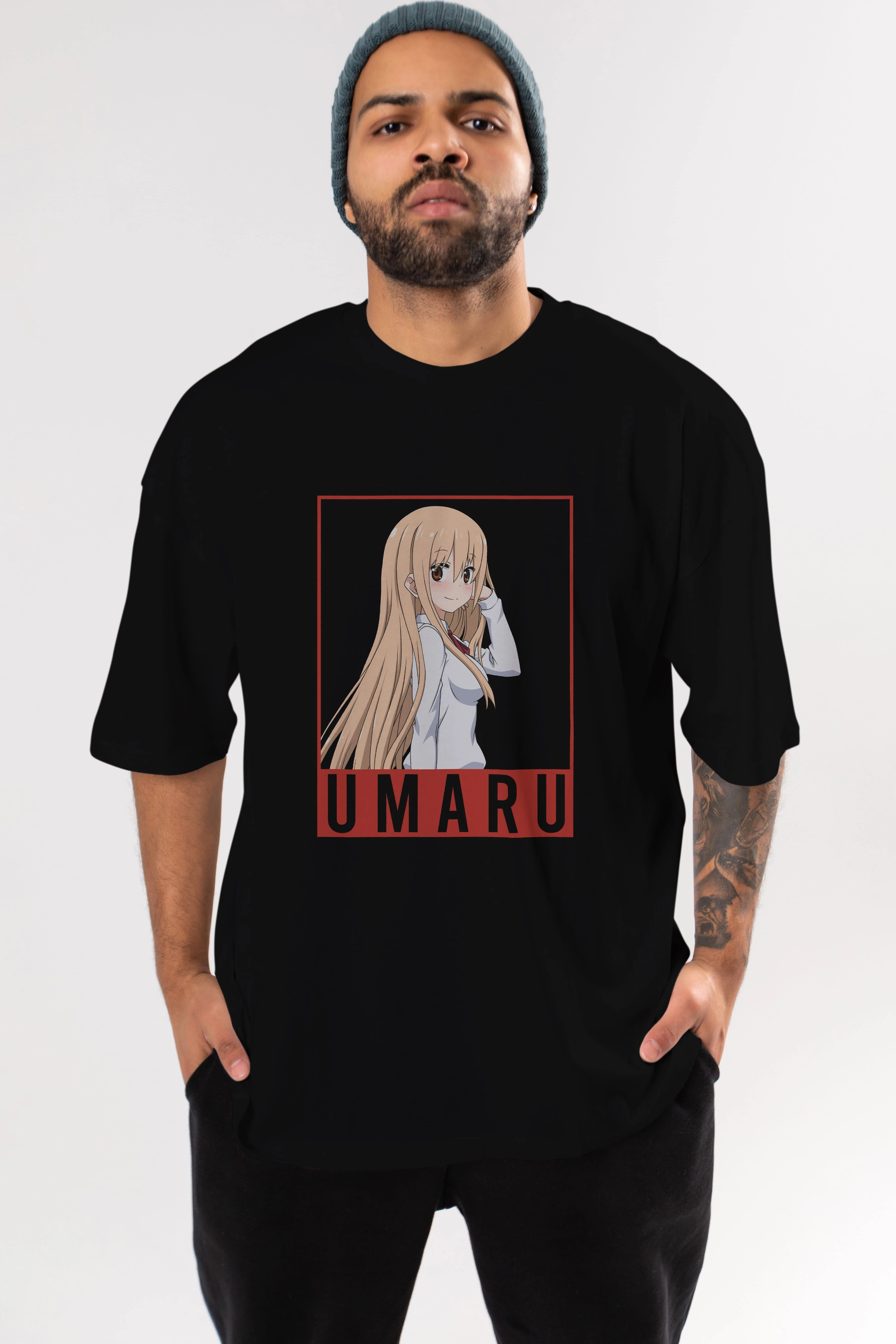 Umaru Doma 2 (2) Anime Ön Baskılı Oversize t-shirt %100 pamuk Erkek Kadın Unisex