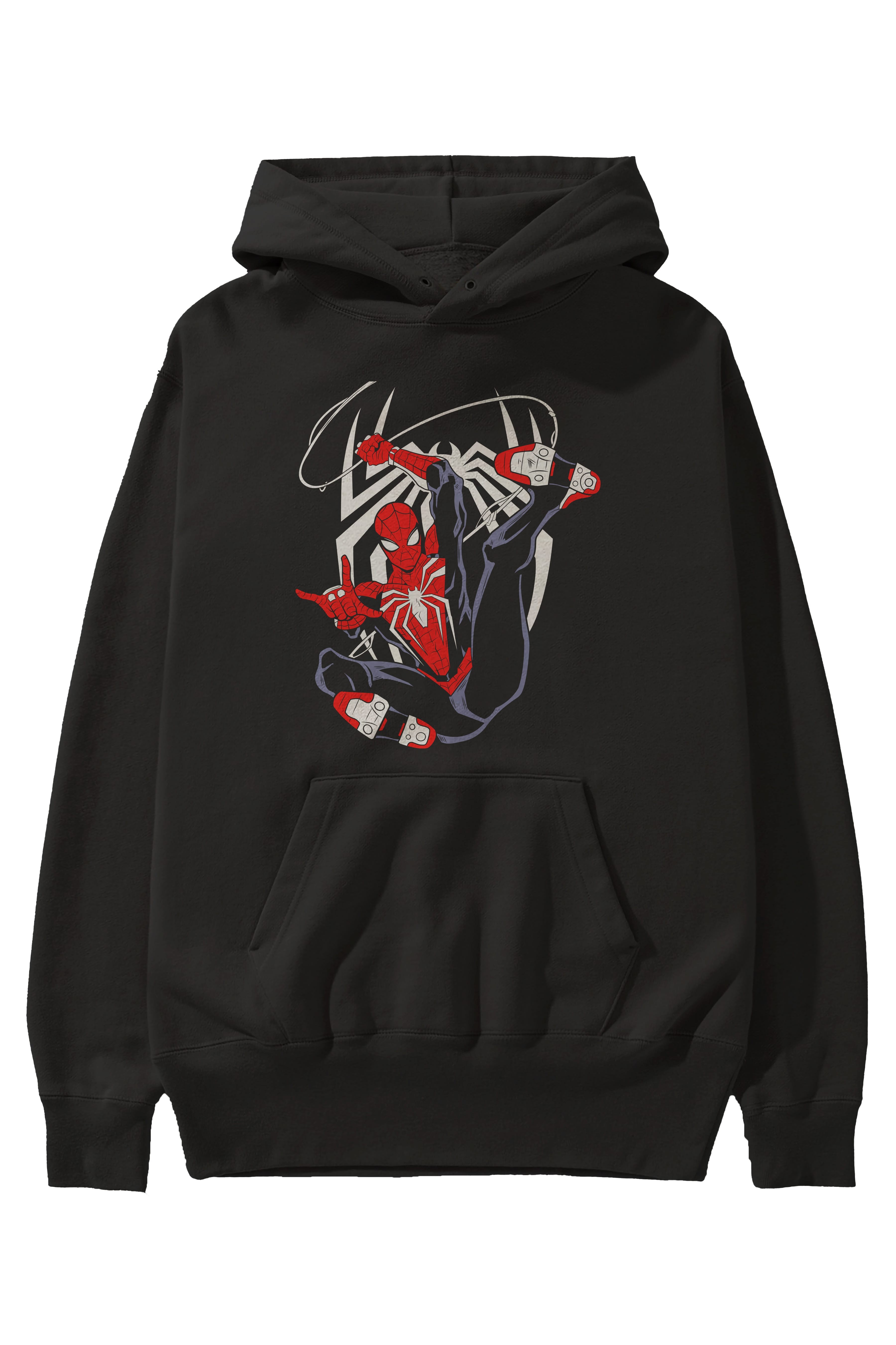 Spiderman (19) Ön Baskılı Hoodie Oversize Kapüşonlu Sweatshirt Erkek Kadın Unisex