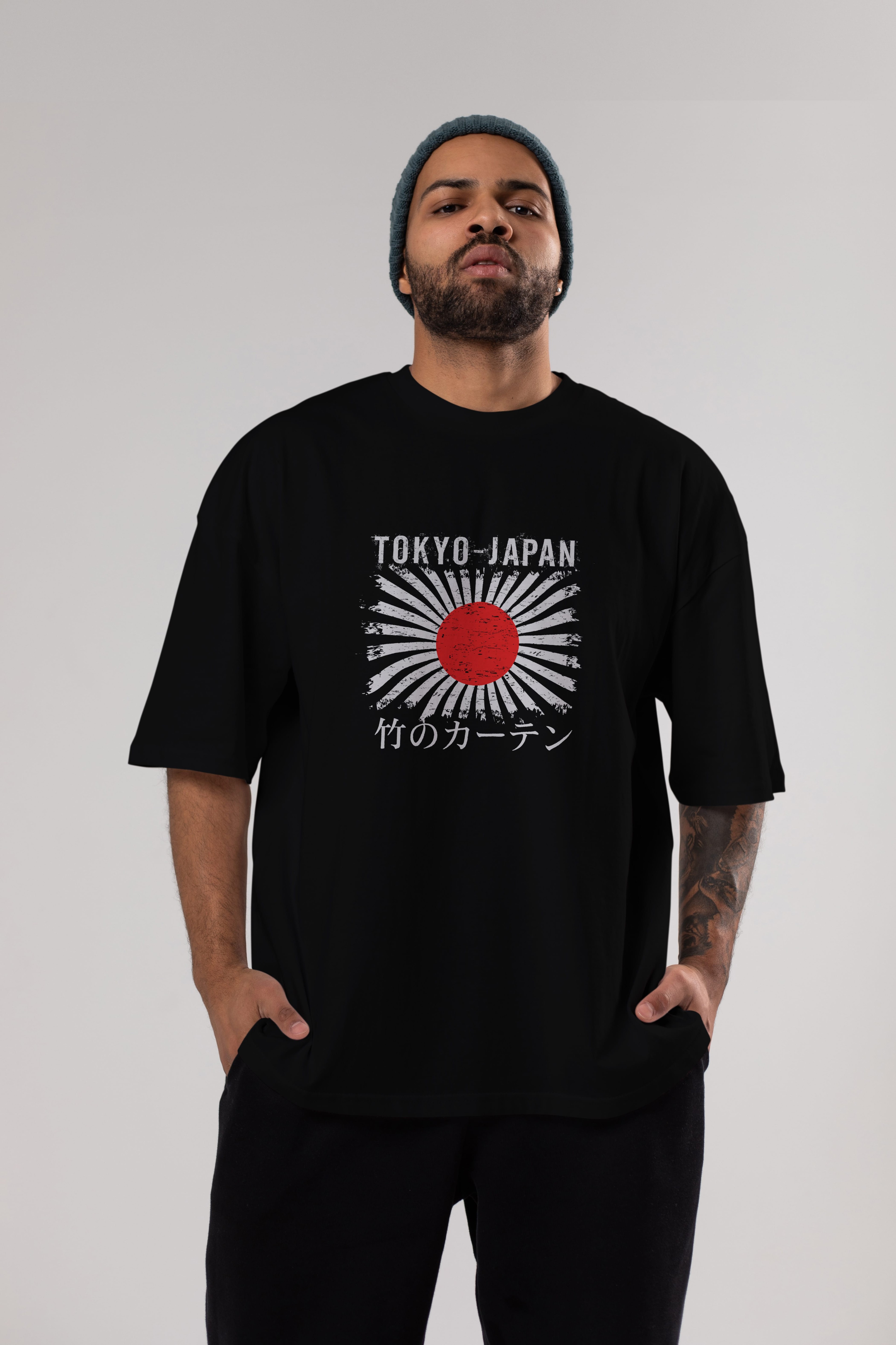 Tokyo Japan Ön Baskılı Oversize t-shirt Erkek Kadın Unisex