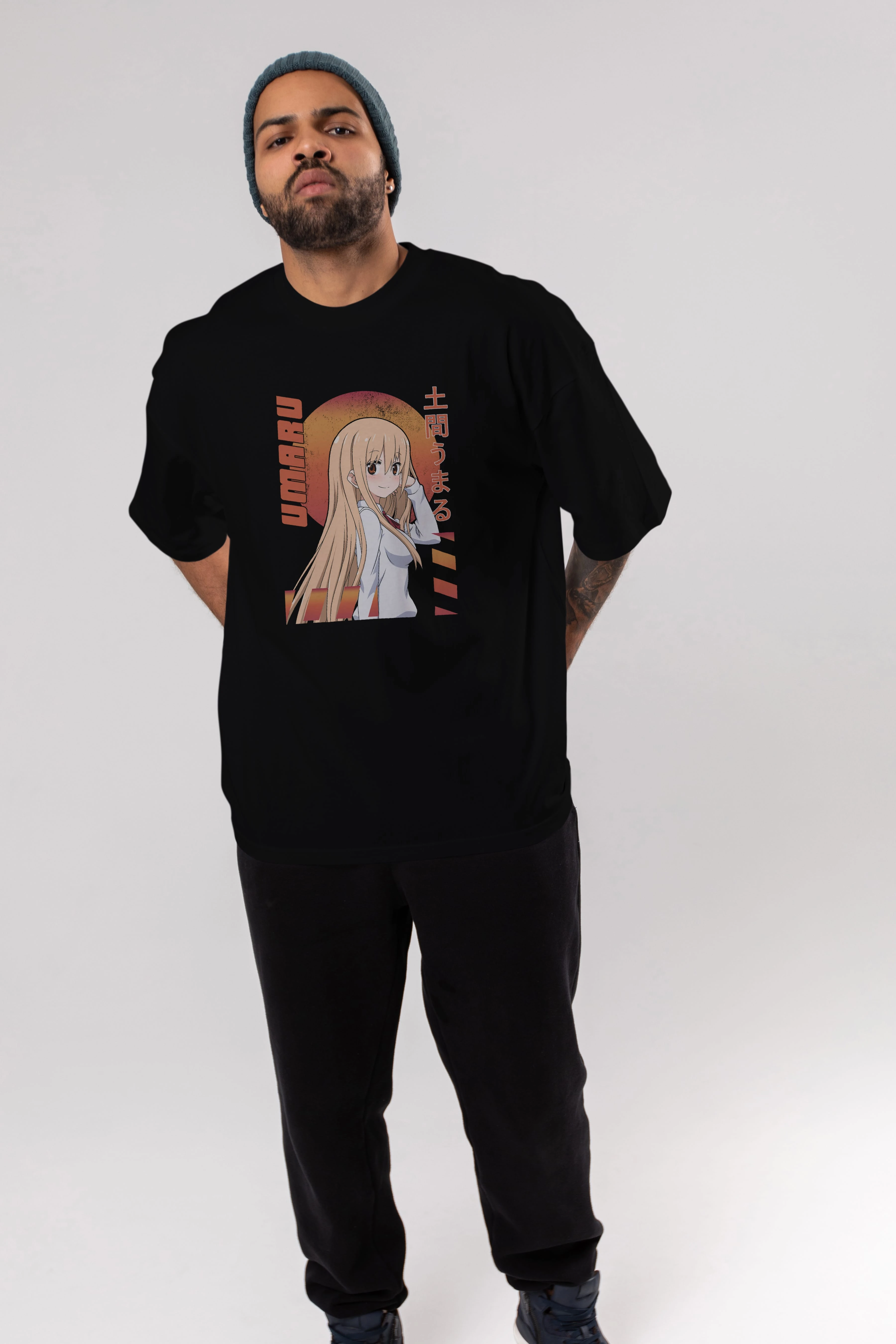 Umaru Doma 5 Anime Ön Baskılı Oversize t-shirt %100 pamuk Erkek Kadın Unisex
