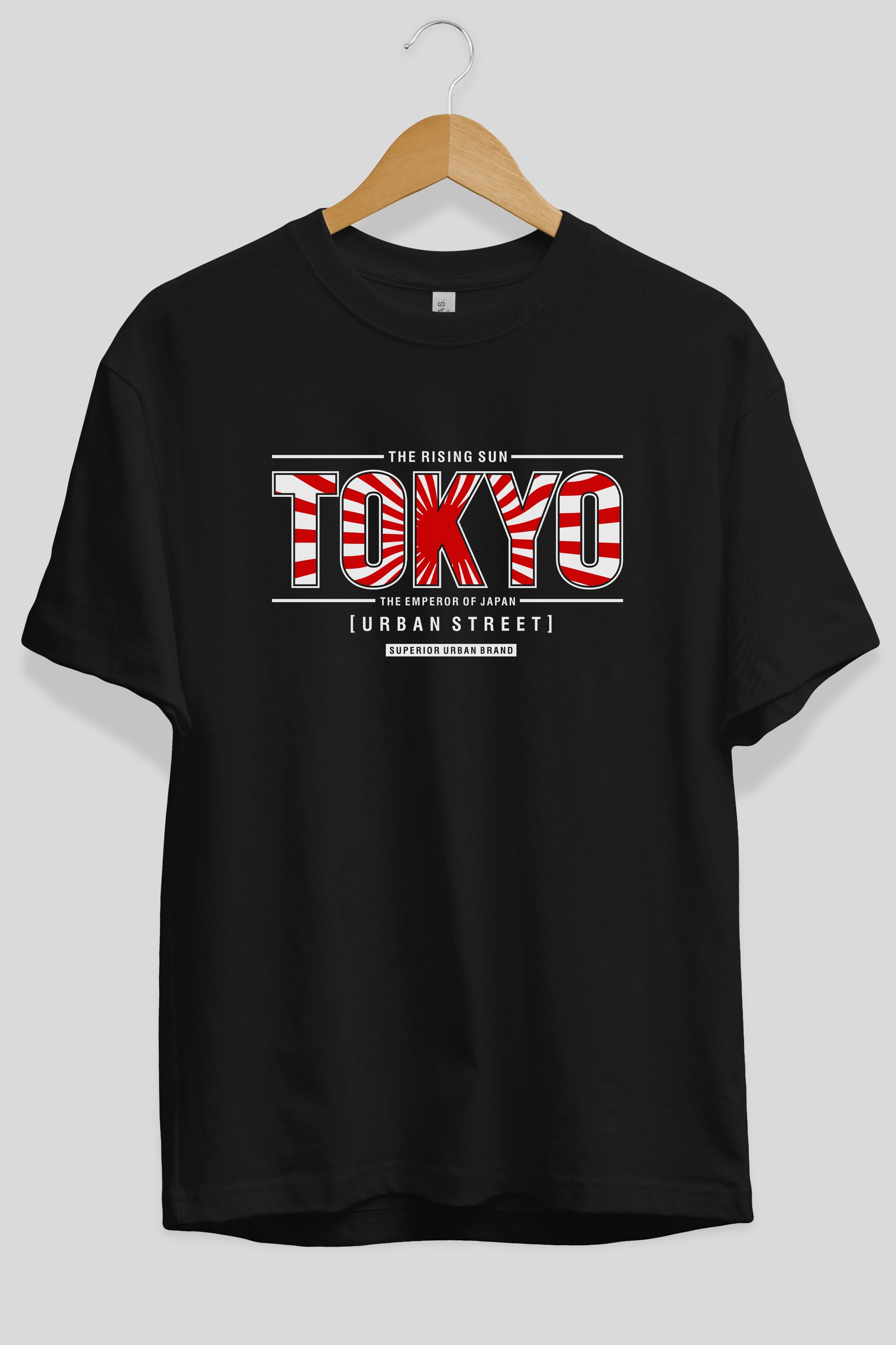 Tokyo Ön Baskılı Oversize t-shirt Erkek Kadın Unisex