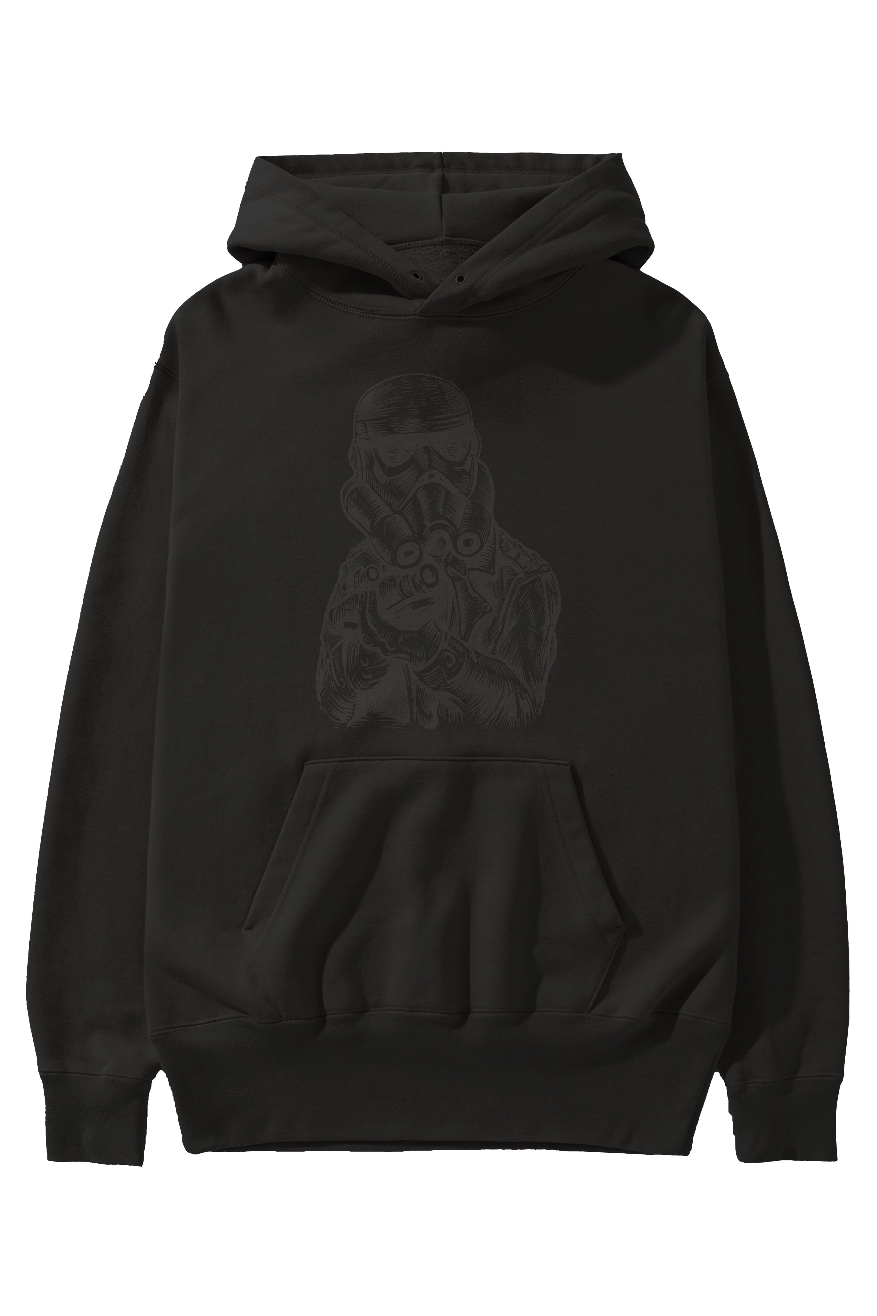 Punktrooper Ön Baskılı Hoodie Oversize Kapüşonlu Sweatshirt Erkek Kadın Unisex