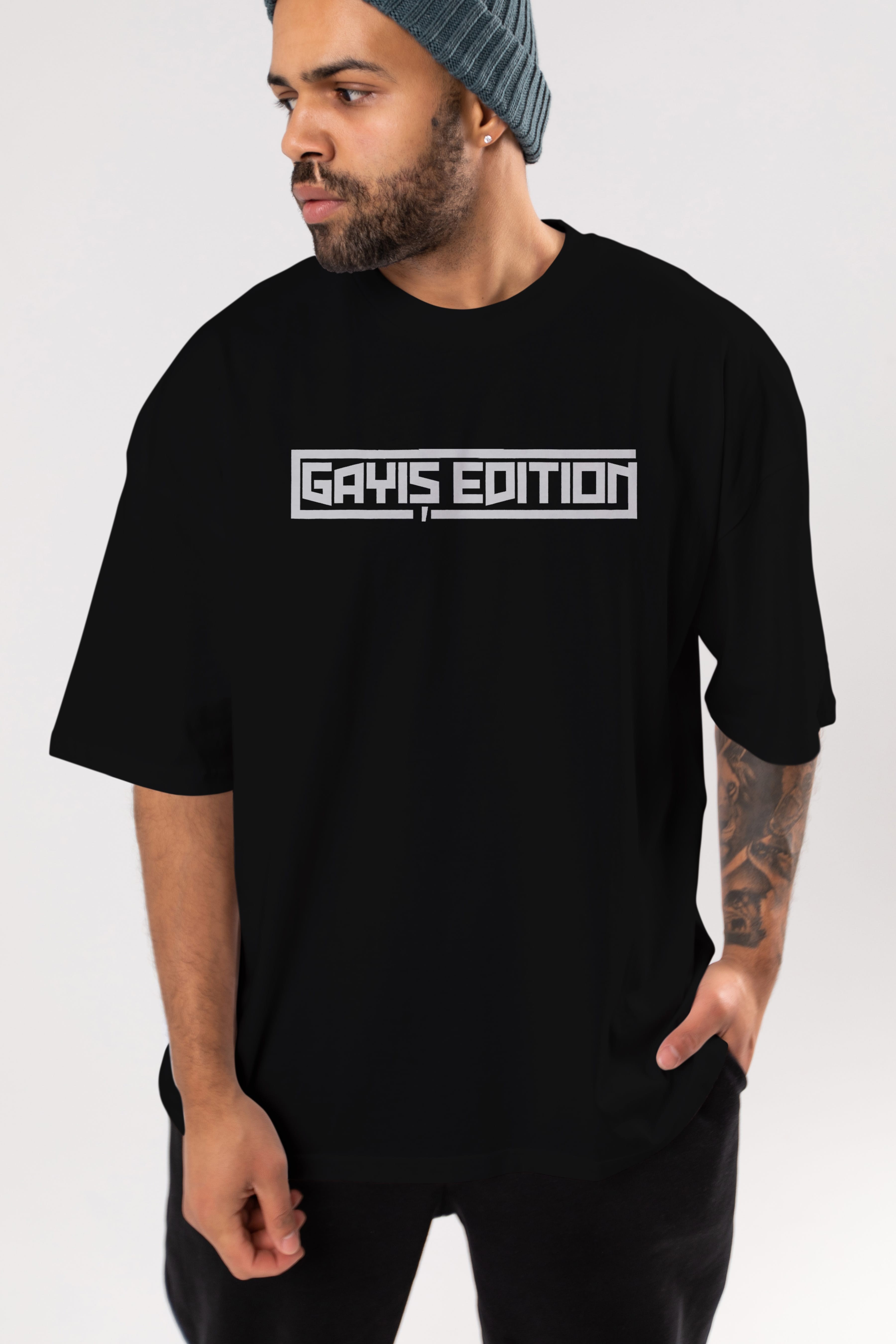 Gayış Edution Ön Baskılı Oversize t-shirt %100 pamuk Erkek Kadın Unisex