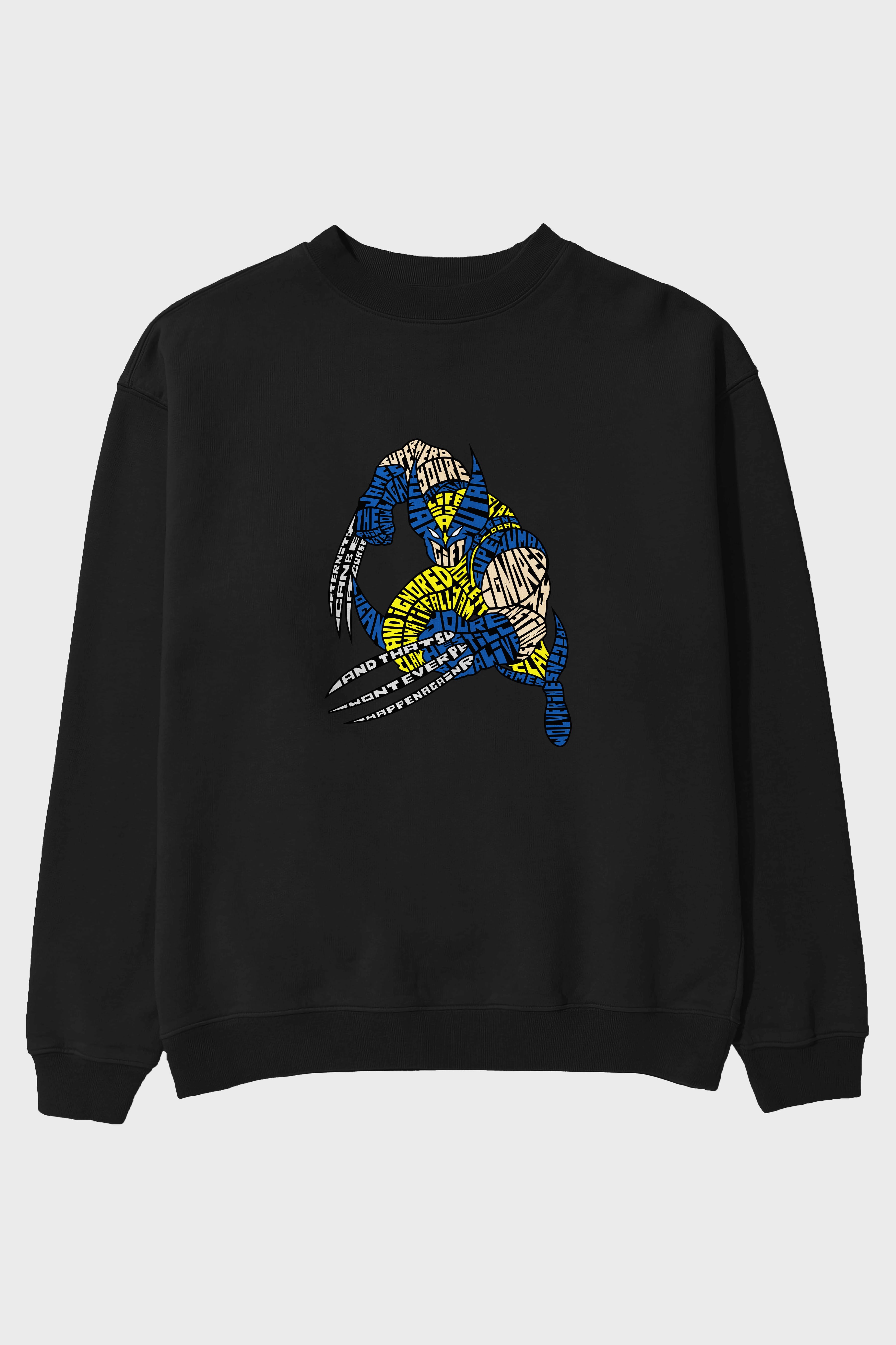 Logan Ön Baskılı Oversize Sweatshirt Erkek Kadın Unisex